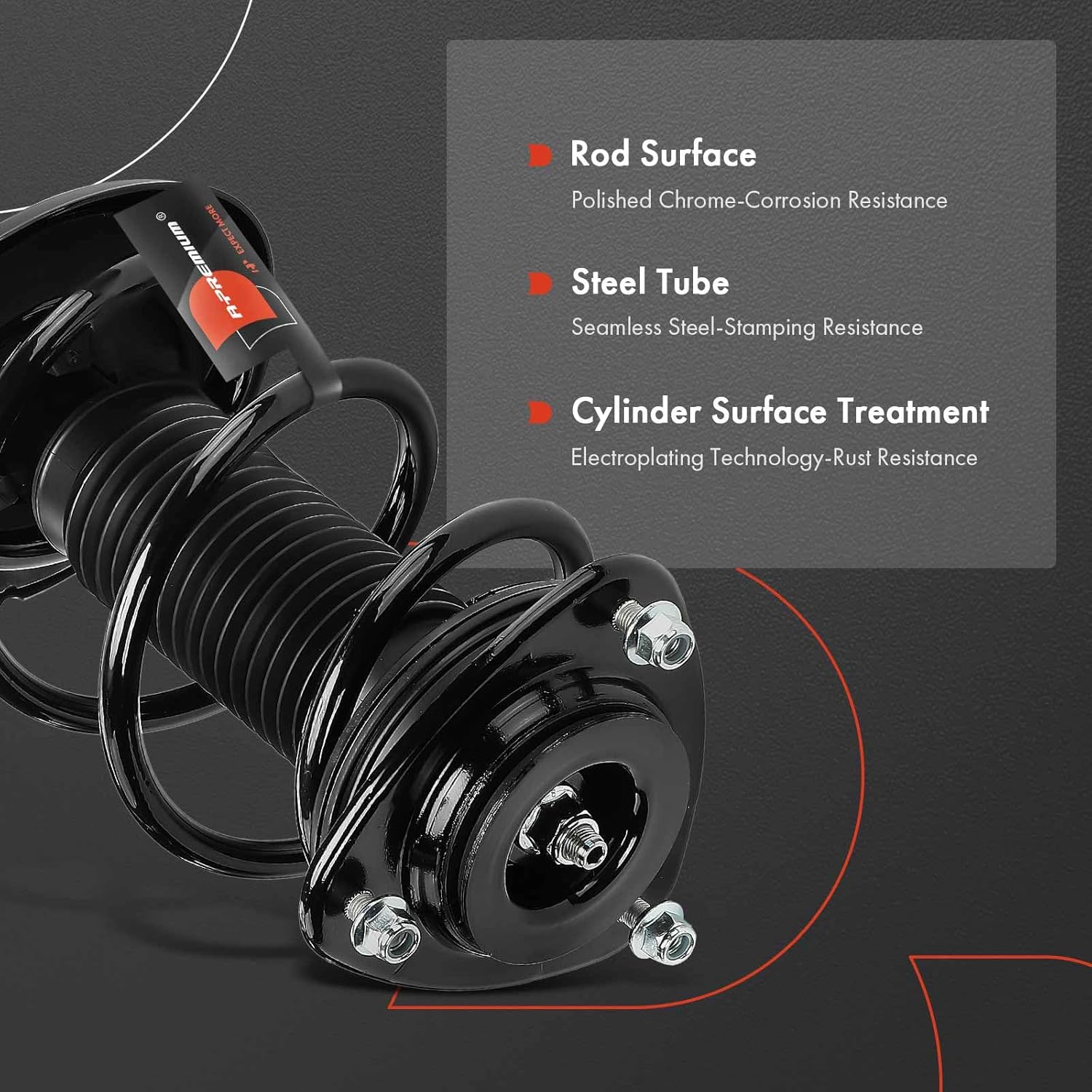 A-Premium Front Complete Strut & Coil Spring Assembly Compatible with Subaru Impreza 2017 2018 2019, 2-PC Set