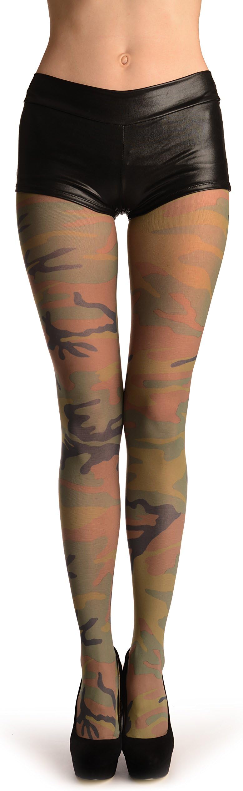 LissKiss Green Camouflage - Pantyhose (Tights)