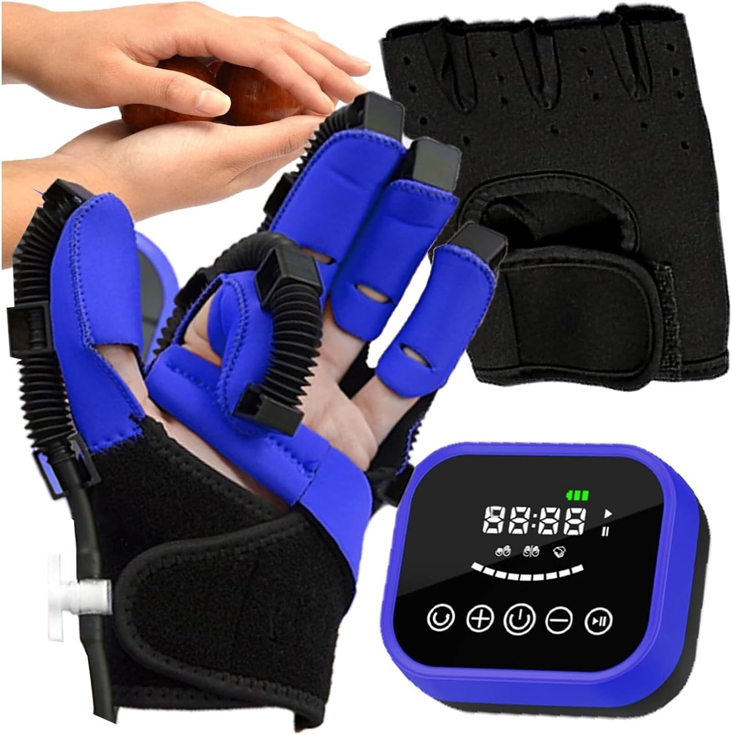 Robotic Rehabilitation Glove for Stroke Recovery | Adjustable Hand Therapy Device for Hemiplegia & Finger Mobility | Portable Hand Exerciser with Air-Pressure Technology