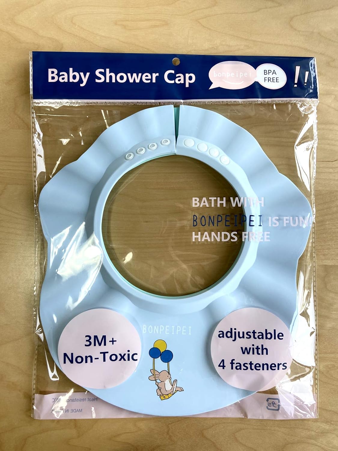 Baby Shower Shampoo Cap 2Pcs Adjustable Safety Eva Bath Visor Accessories Waterproof Soft Hair Washing Guard Bathing Hat for Girls, Boys, Infants, Kids and Toddlers-blue/green Blue and Green image 3 of 6 B08BQX8YBW