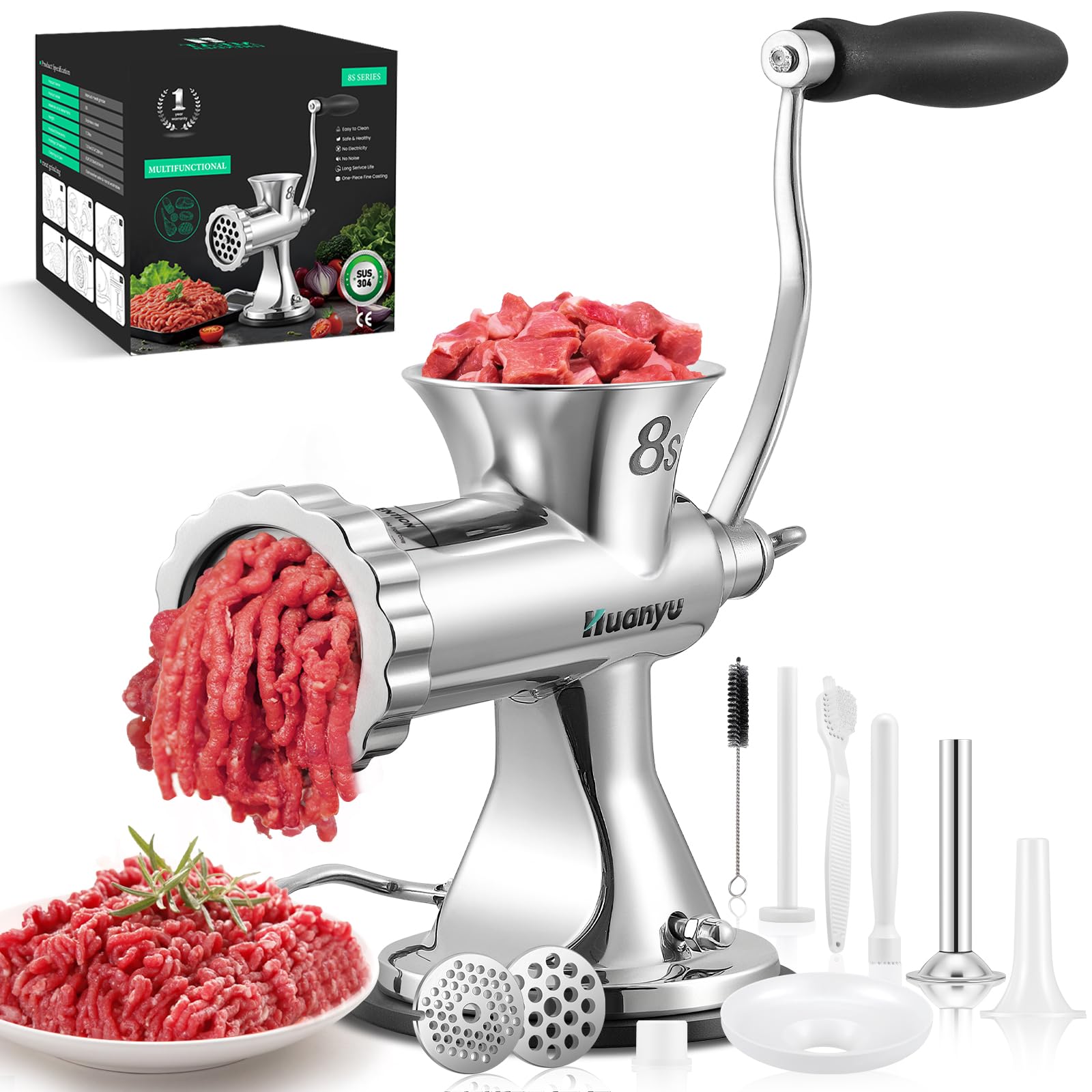 SEASAND 電動ミートグラインダー 肉挽き器 腸詰め機 電動ミンサー 楽天市場】SEASAND 電動ミートグラインダー 肉挽き器 [100V 500W