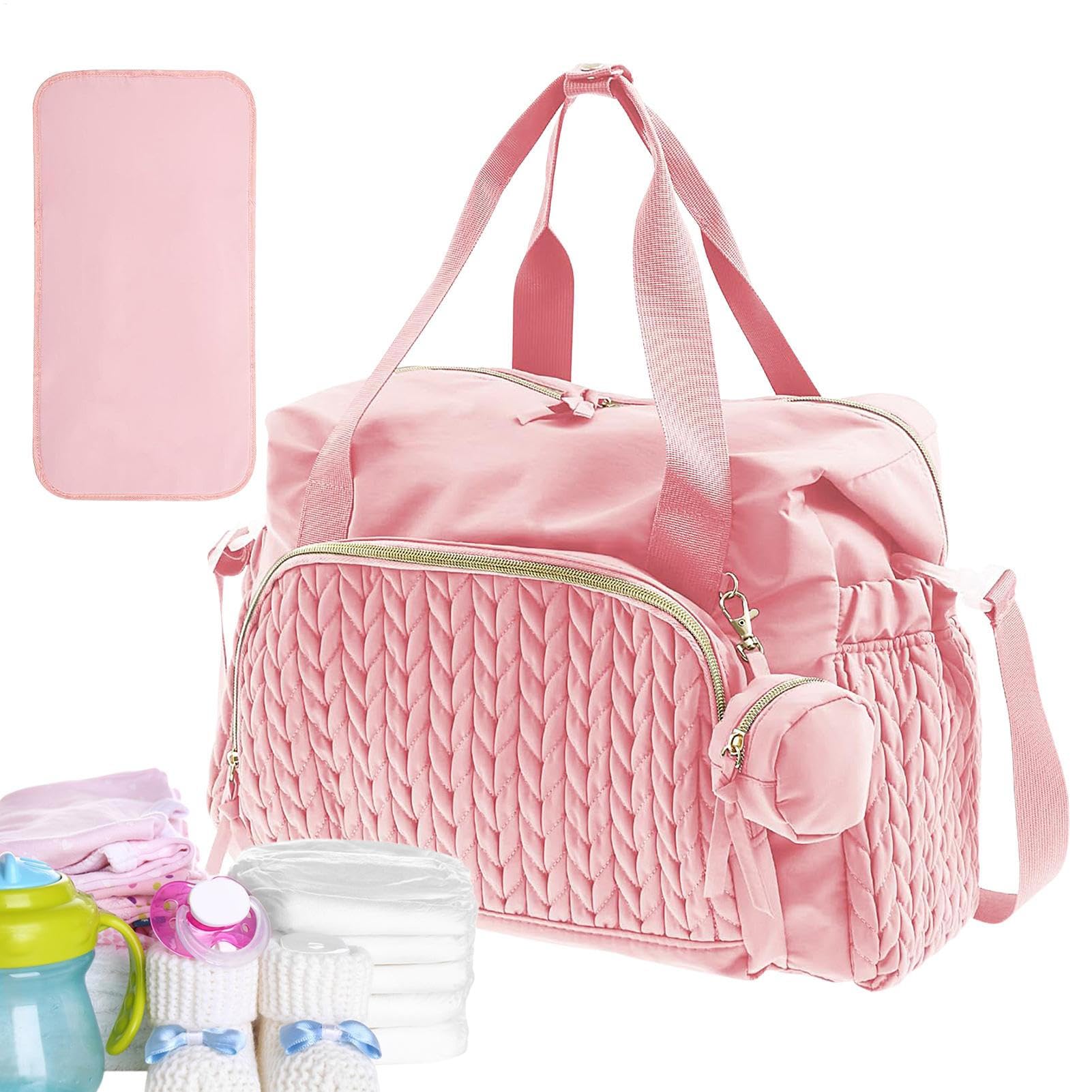 Reisewickelbeutel - große Babybeutel, tragbarer Windpack, organisierte Wechselnde Tasche | Geräumiger dauerhafter Windelhalter mit einfachen Zugangsfächern und Wischflächenoberfläche für Mama Dad und