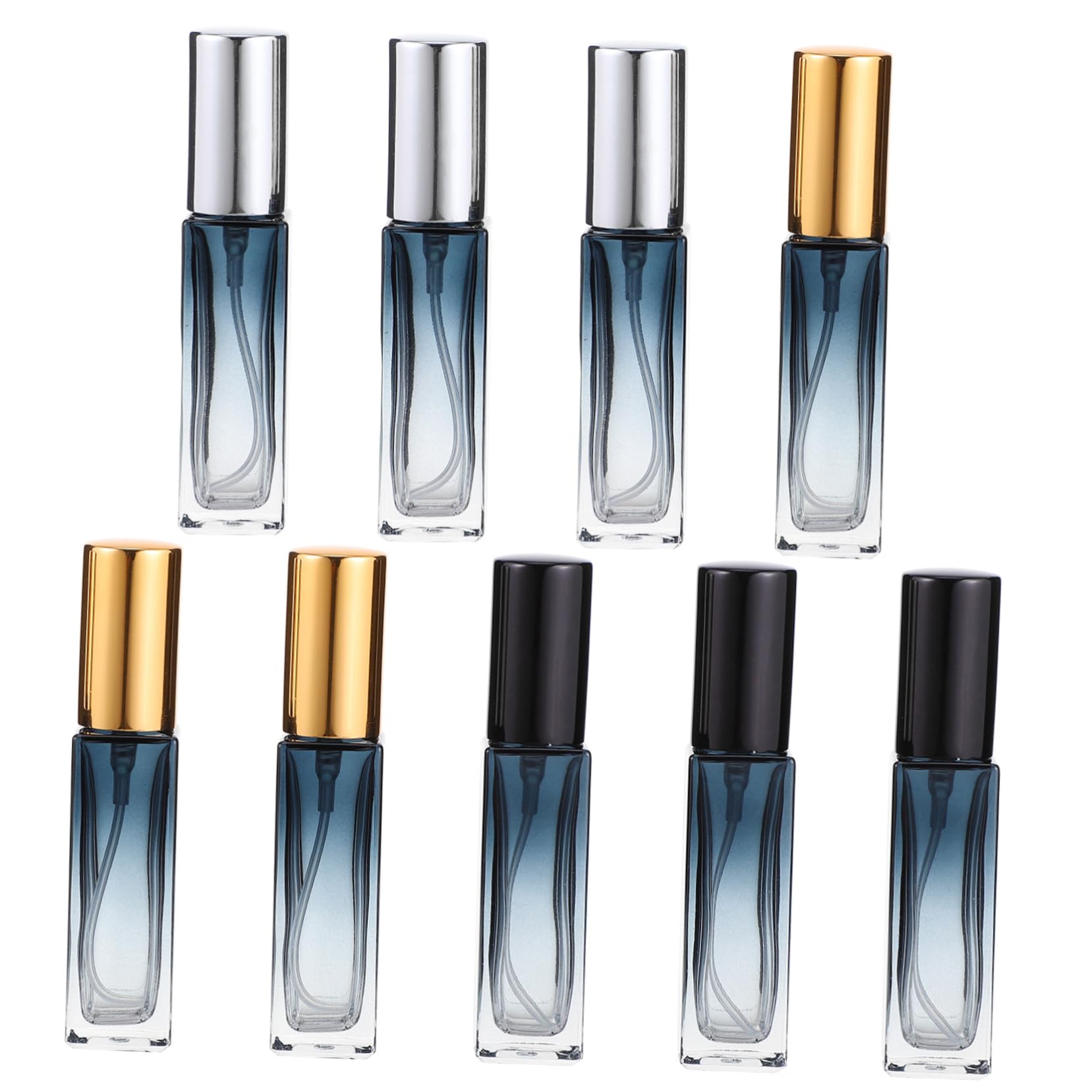 Atomizzatore Profumo da Viaggio 10ml in Vetro, 9 Pezzi