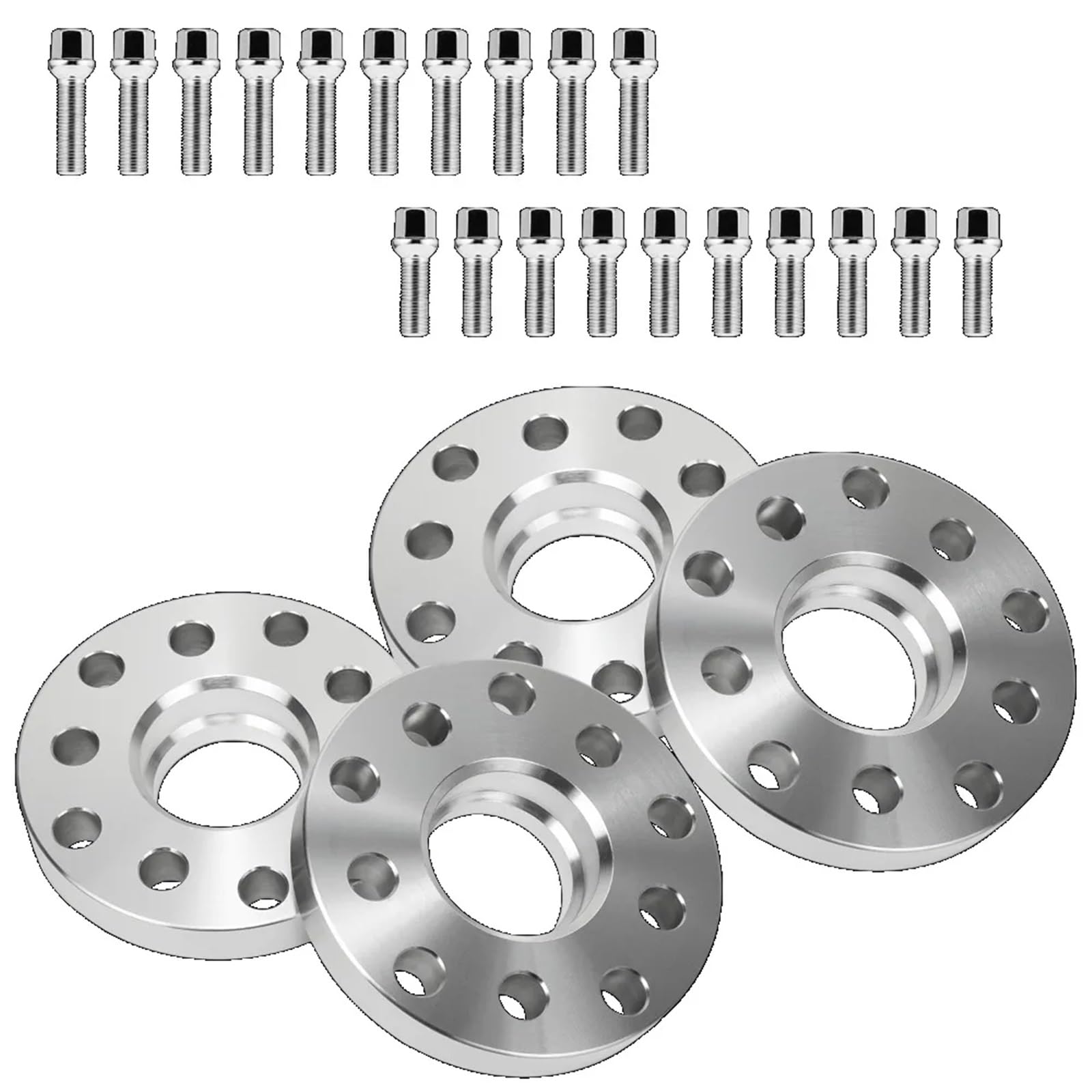 Ruedas Separadores para VW para Golf 2x1 5mm/2x20mm espaciadores de Rueda centrados y Pernos 57,1mm 5x10 0/5x112mm Espaciadores Rueda