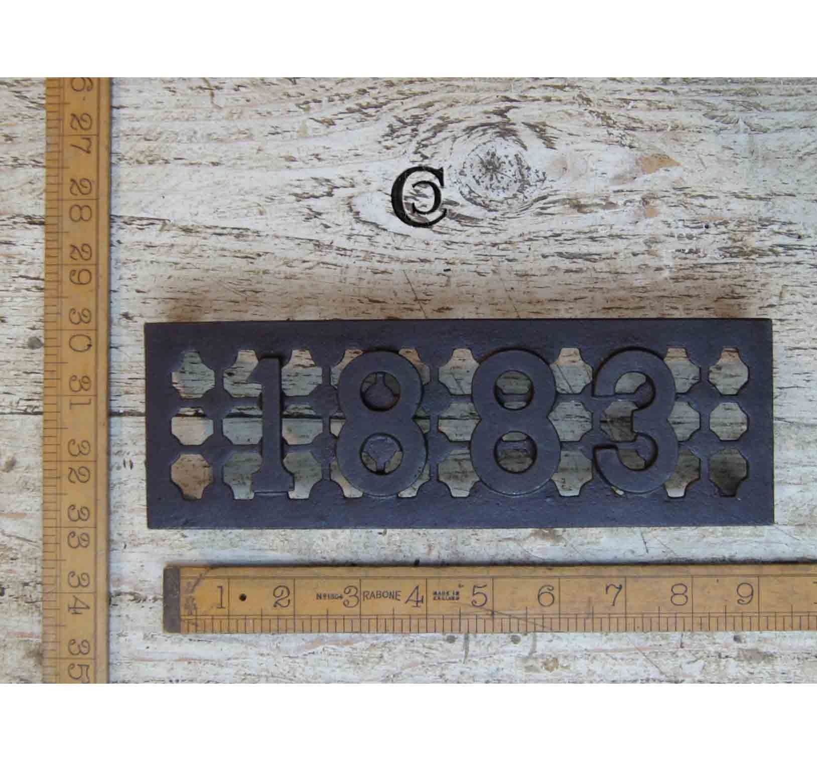 1883" Cast Iron Air Brick 9" x 3" x 2