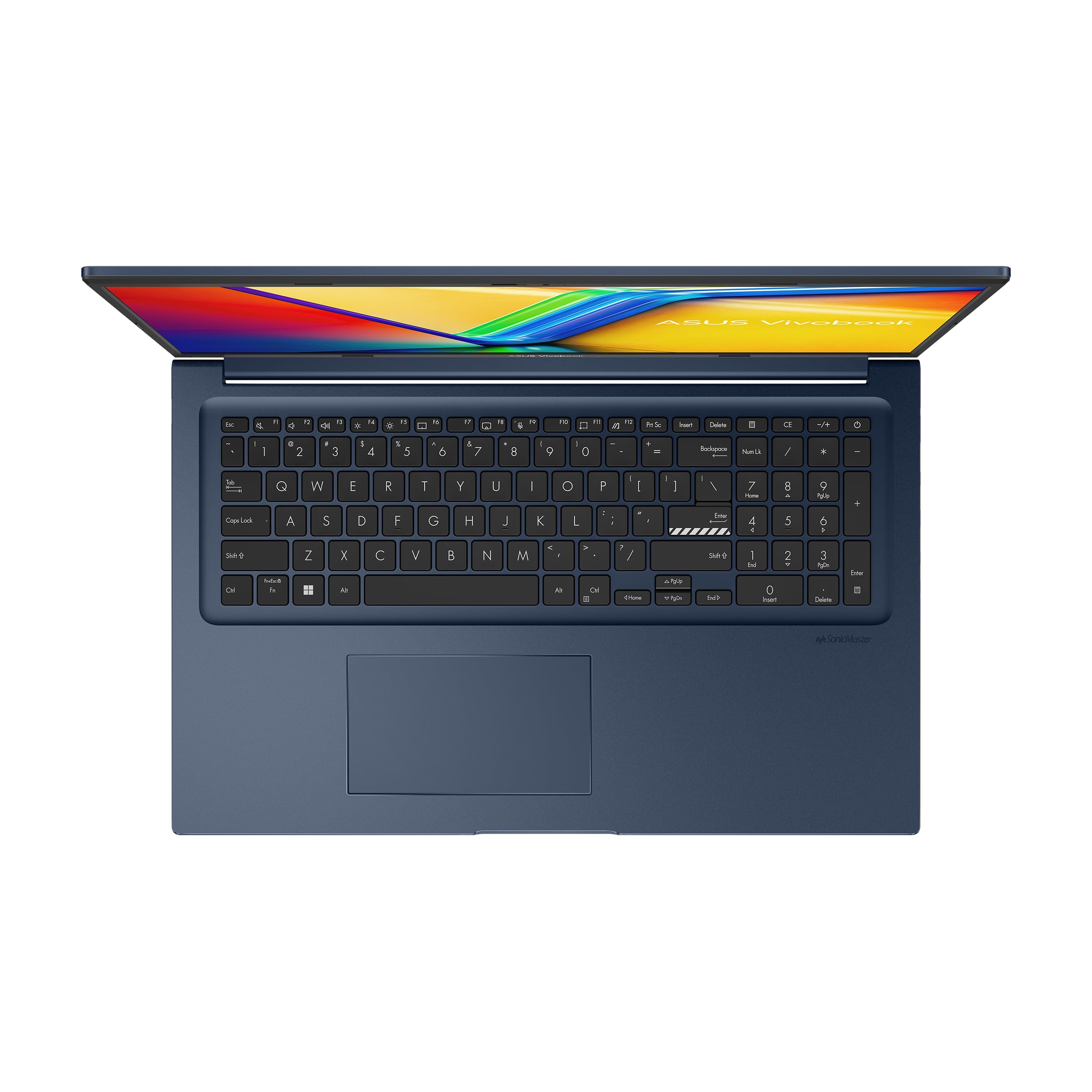 ASUS Vivobook 17 Laptop | 17,3" Full-HD 16:9 IPS Display | Intel Core i7-1255U | 16 GB RAM | 512 GB SSD | Intel Iris Xe | Windows 11 | QWERTZ Tastatur | 3.2 Ports - 3 | Quiet Blue