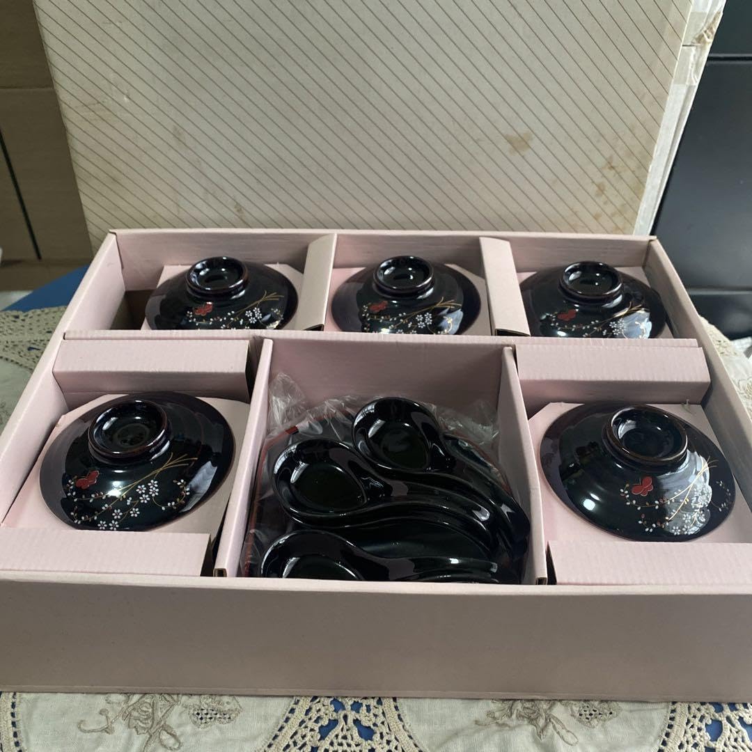 Amazon.co.jp: 日本デザインパブリシティ茶托レンゲ茶碗蒸しセット品和  