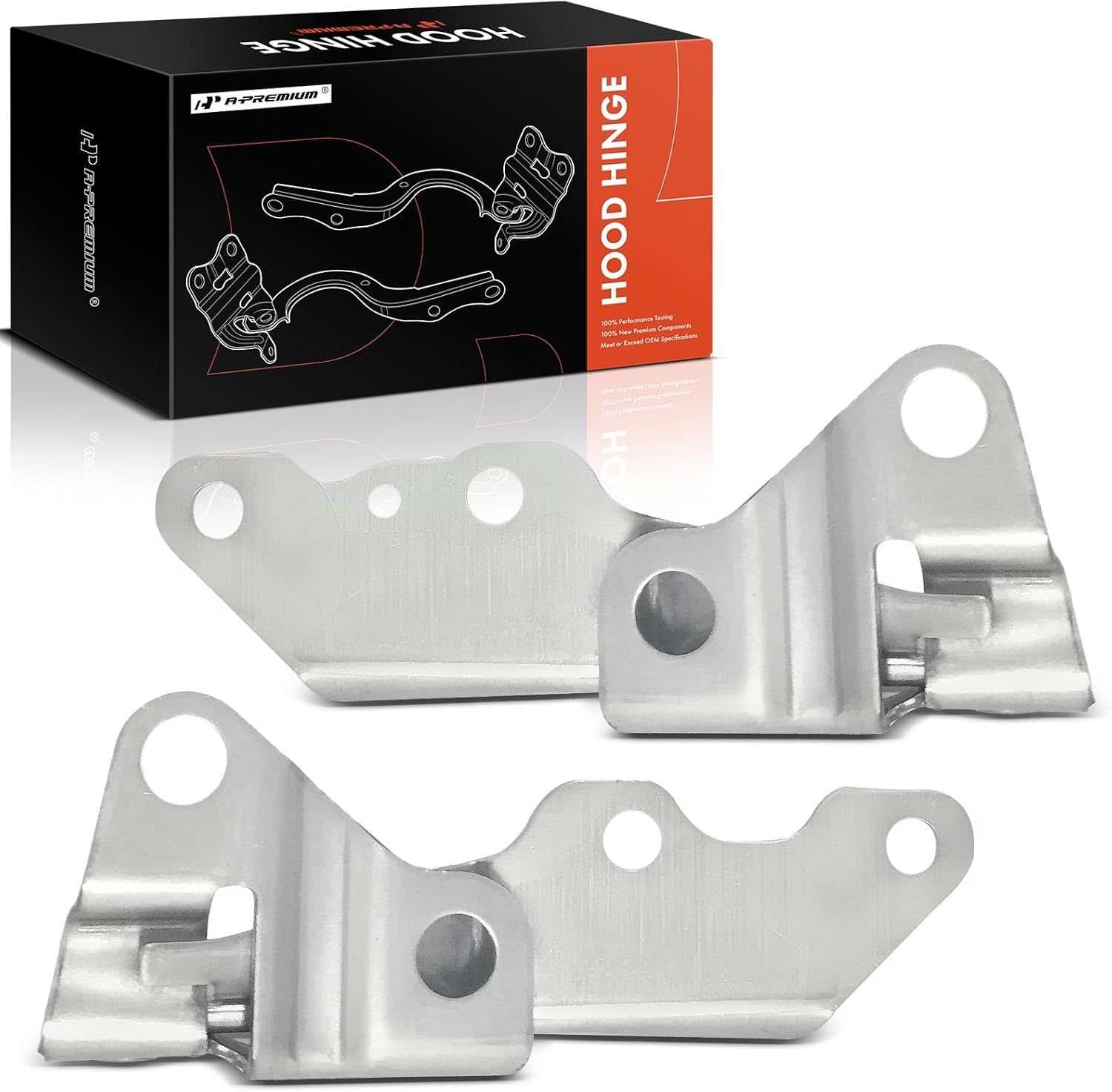 A-Premium Driver and Passenger Hood Hinges Compatible with Ford Escape 2008-2012 & Mercury Mariner 2008-2011, Set of 2 Front Left and Right Side Hood Hinges, Replace# 8L8Z16796A, 8L8Z16797A