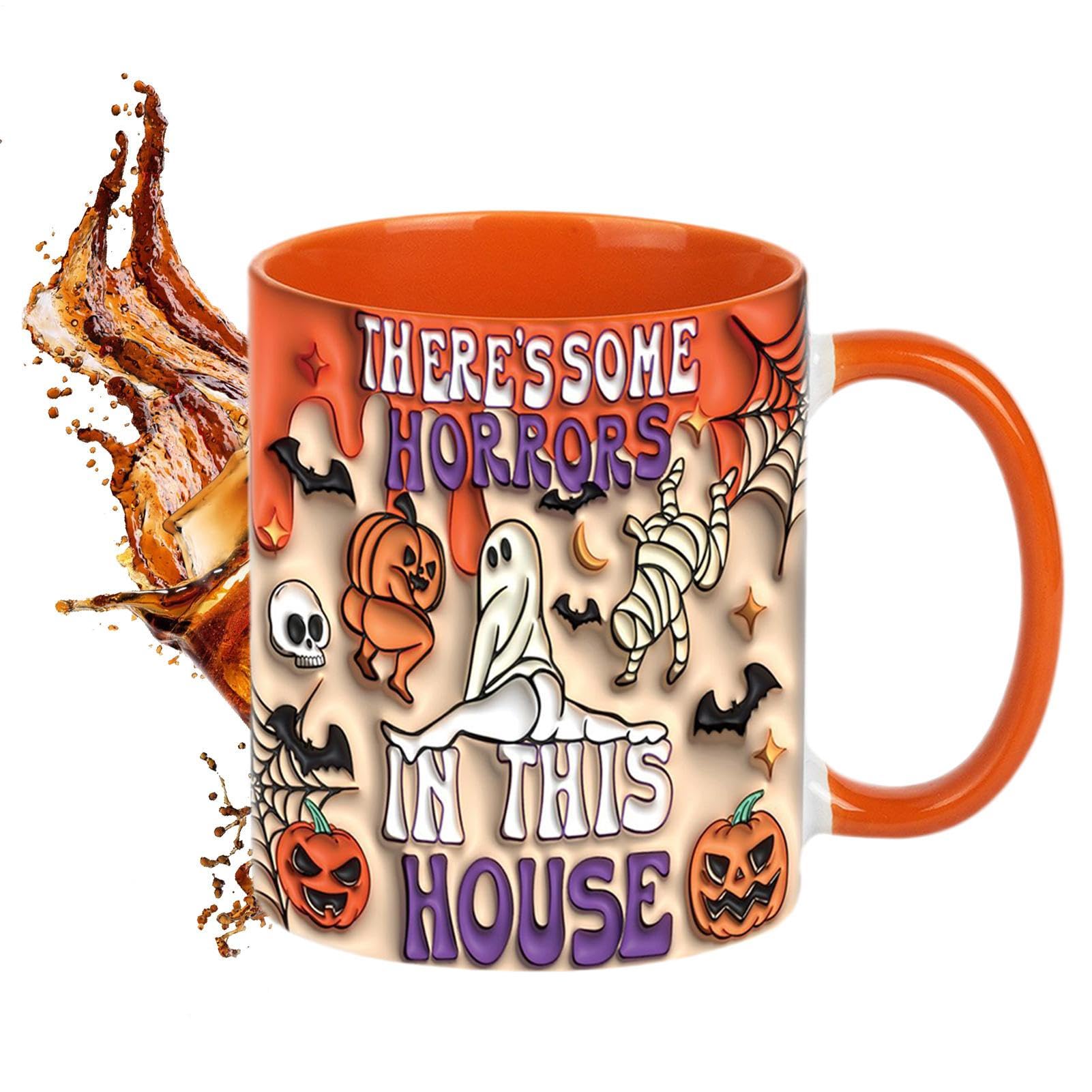 Taza de Halloween para café: taza divertida para decorar tu mesa de otoño