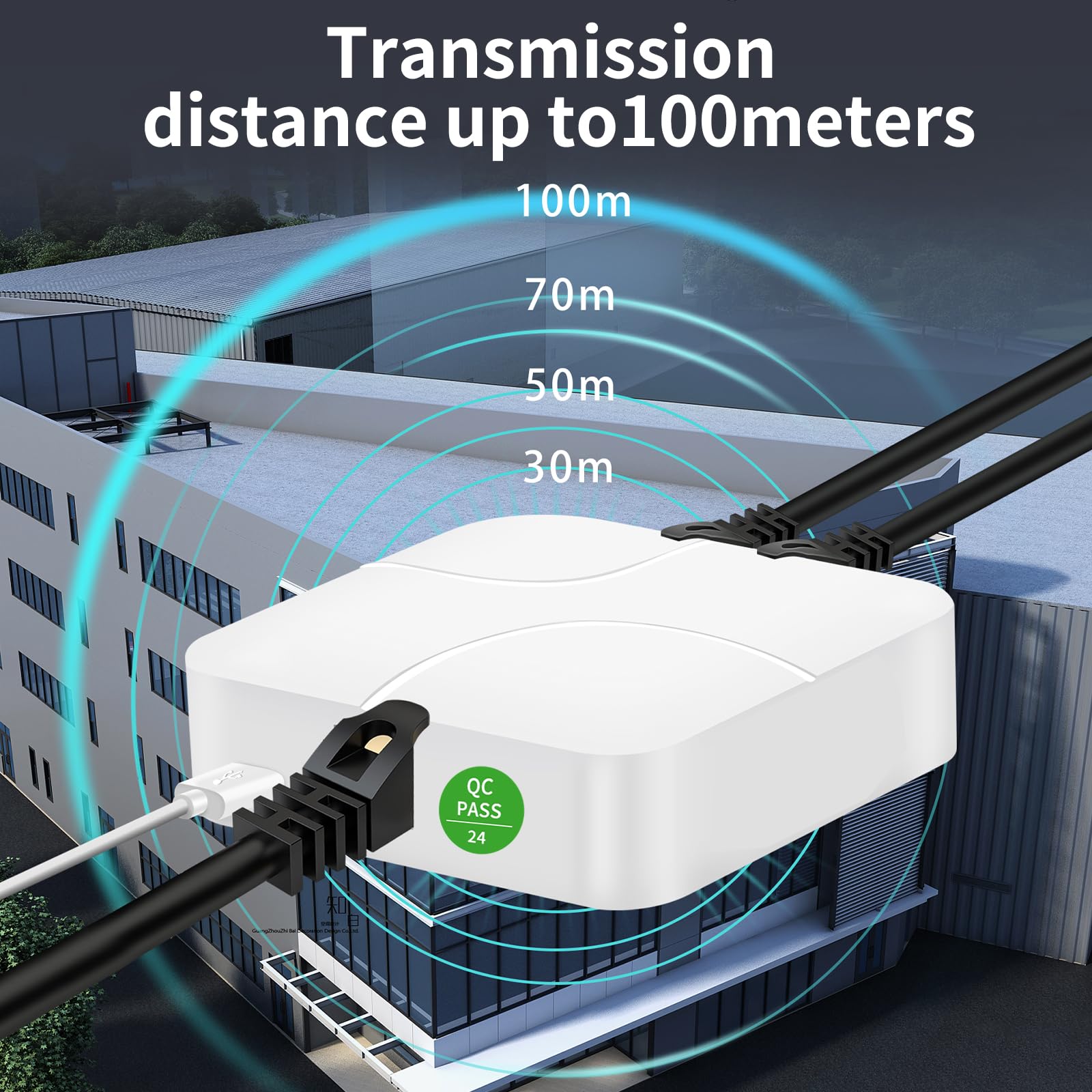 Splitter Ethernet 1 A 2 Gigabit 1000Mbps RJ45 - Con Alimentazione USB-C, Per PC, TV, Switch - Foto 2
