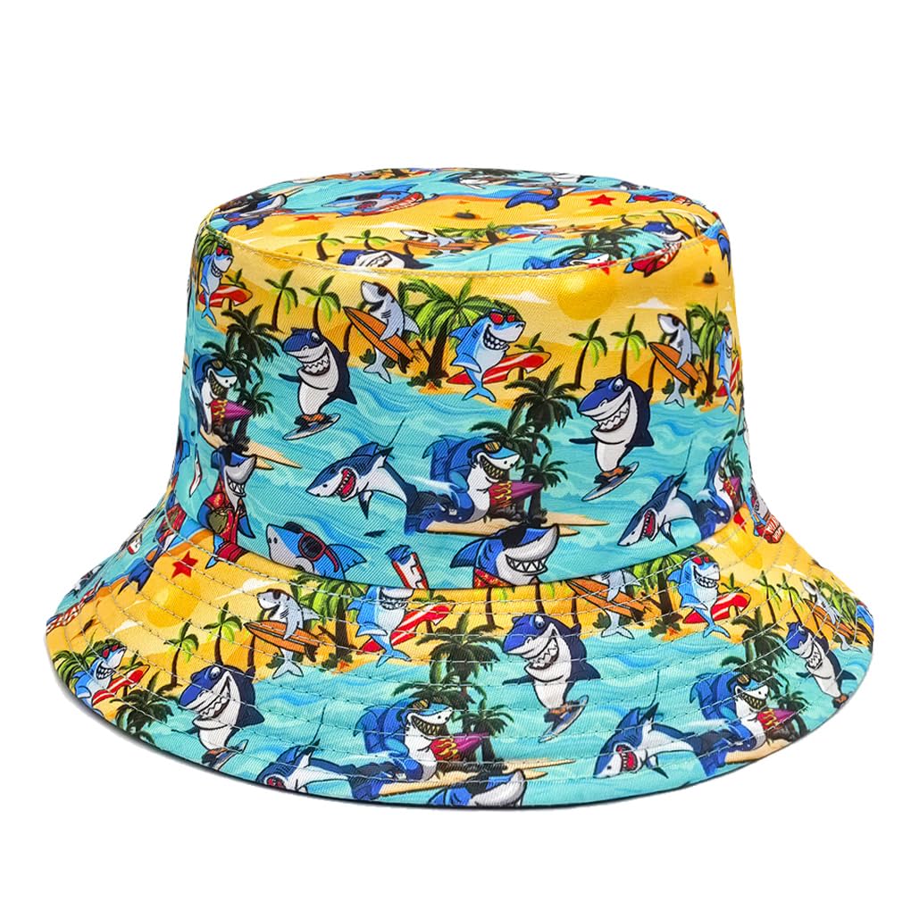 Quanhaigou Bucket Hats Unisex Summer Travel Beach Fisherman Cap for Men Women Teens