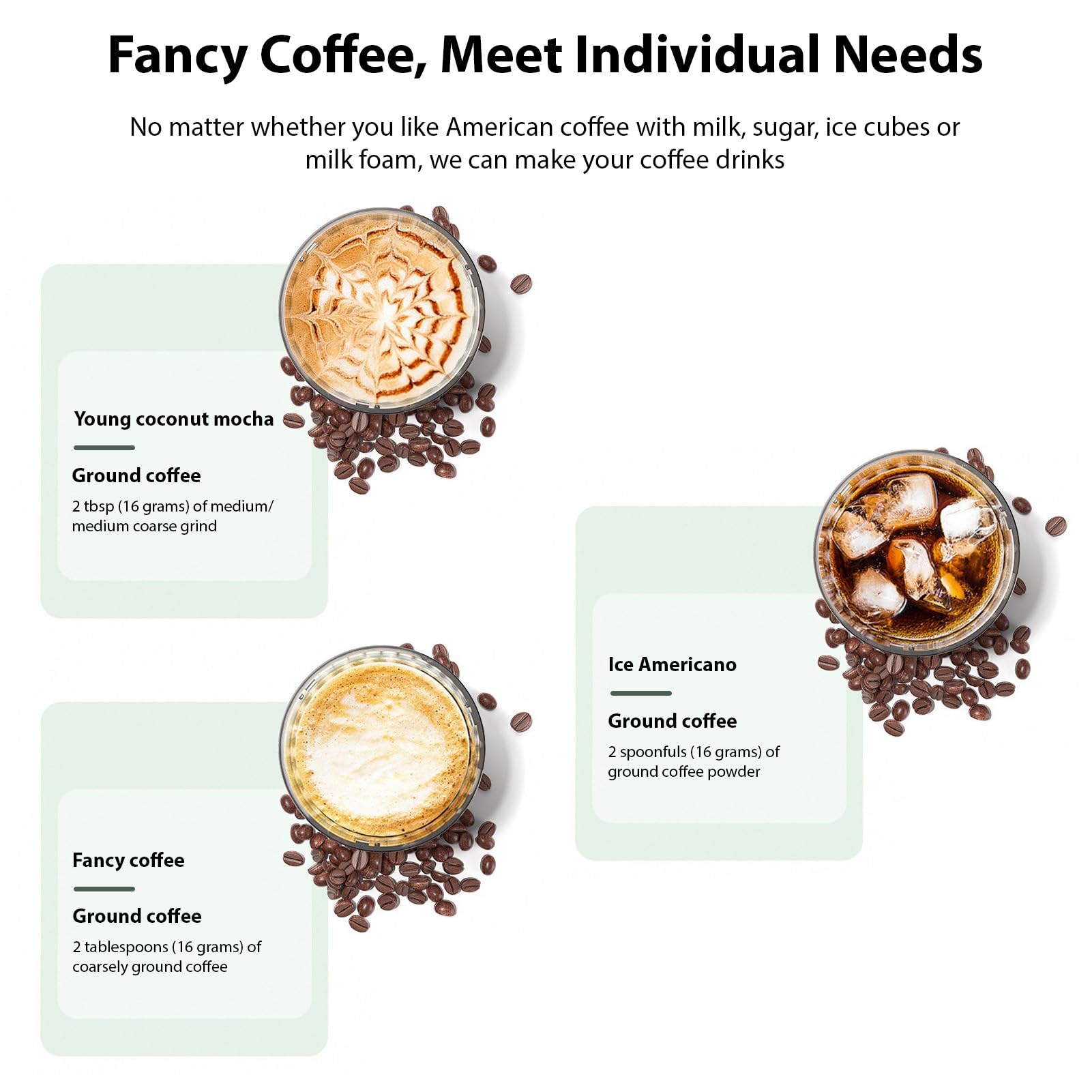Macchina per Espresso Portatile 3 in 1, Caffettiera Elettrica Ricaricabile 20 Bar con Riscaldamento Autonomo Rapido, Compatibile con Capsule e caffè Macinato per gite, lavoro, campeggio (Nera)