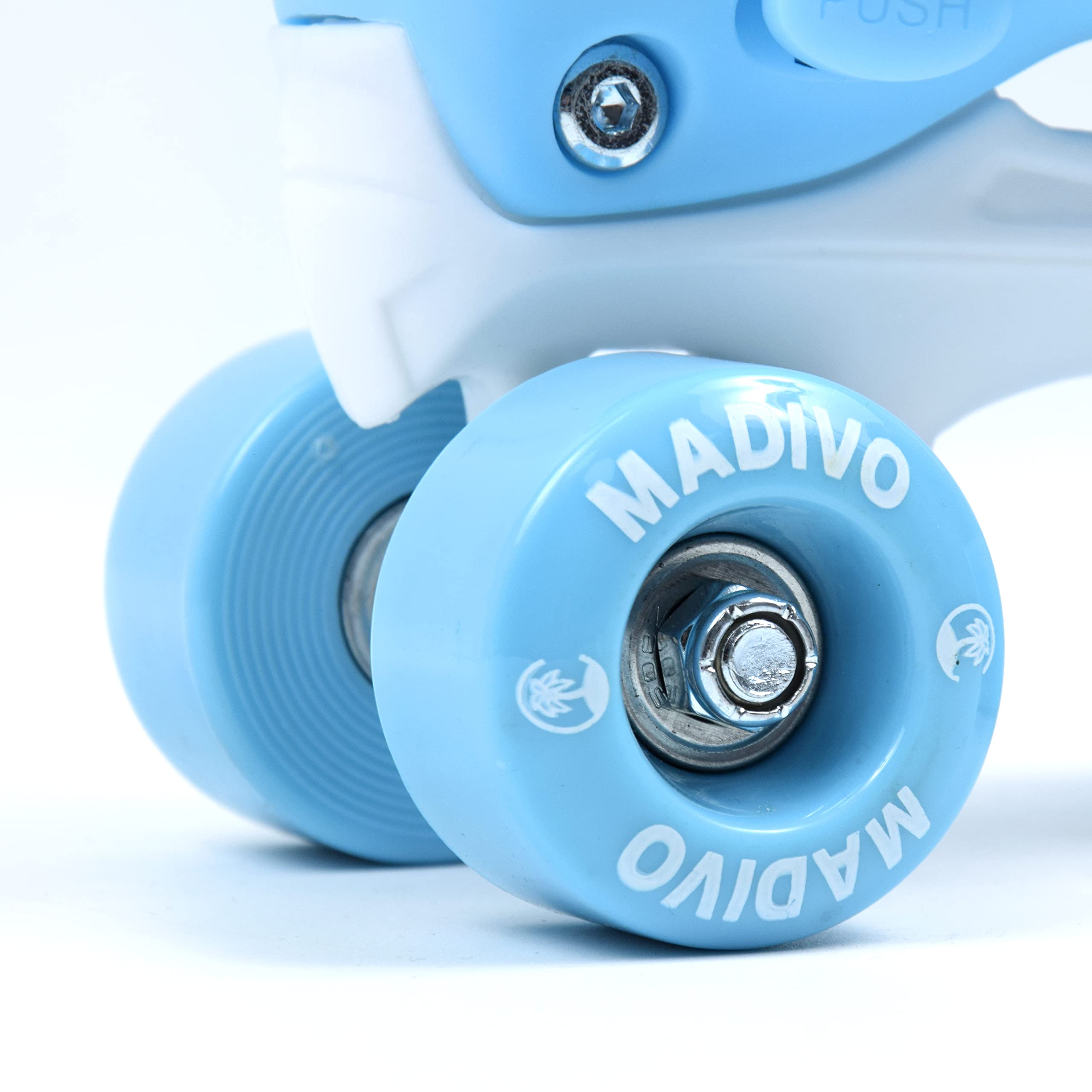 MADIVO Love Kinder Mädchen Rollschuhe VERSTELLBAR | Ideal für Kinder und Jugendliche | Größenverstellbare Roller Skates | Größen: 30-33, 34-37