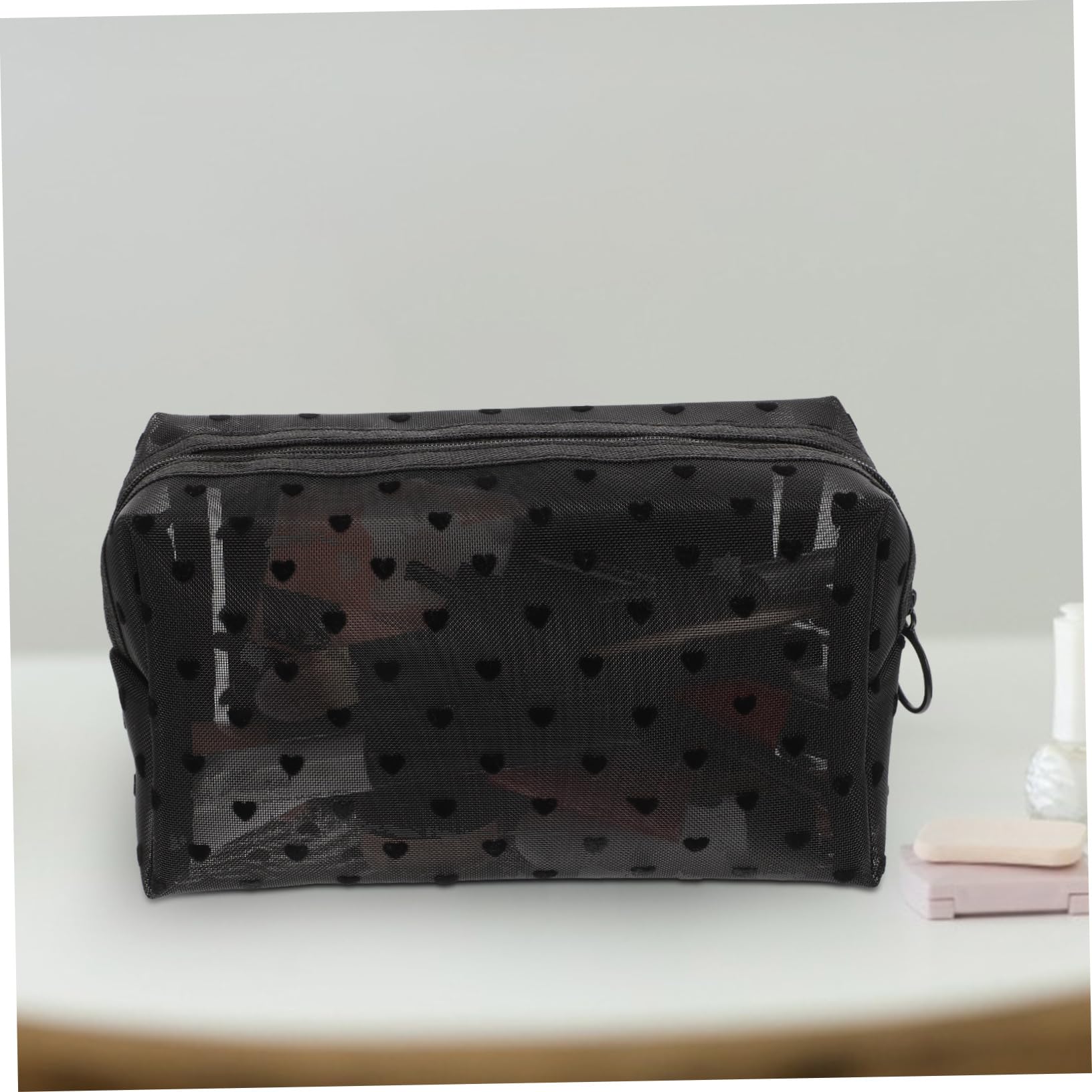 FOMIYES 15piezas Bolsa De Maquillaje Portátil Organizador De Viaje para Cosméticos y Artículos De Tocador Diseño Transparente y Ligero para Mujeres y Niñas