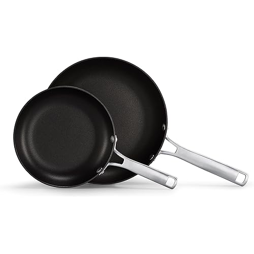 Calphalon Classic Hard-Anodized Nonstick Frying Pan Set, 8-Inch and 10-Inch Frying Pans