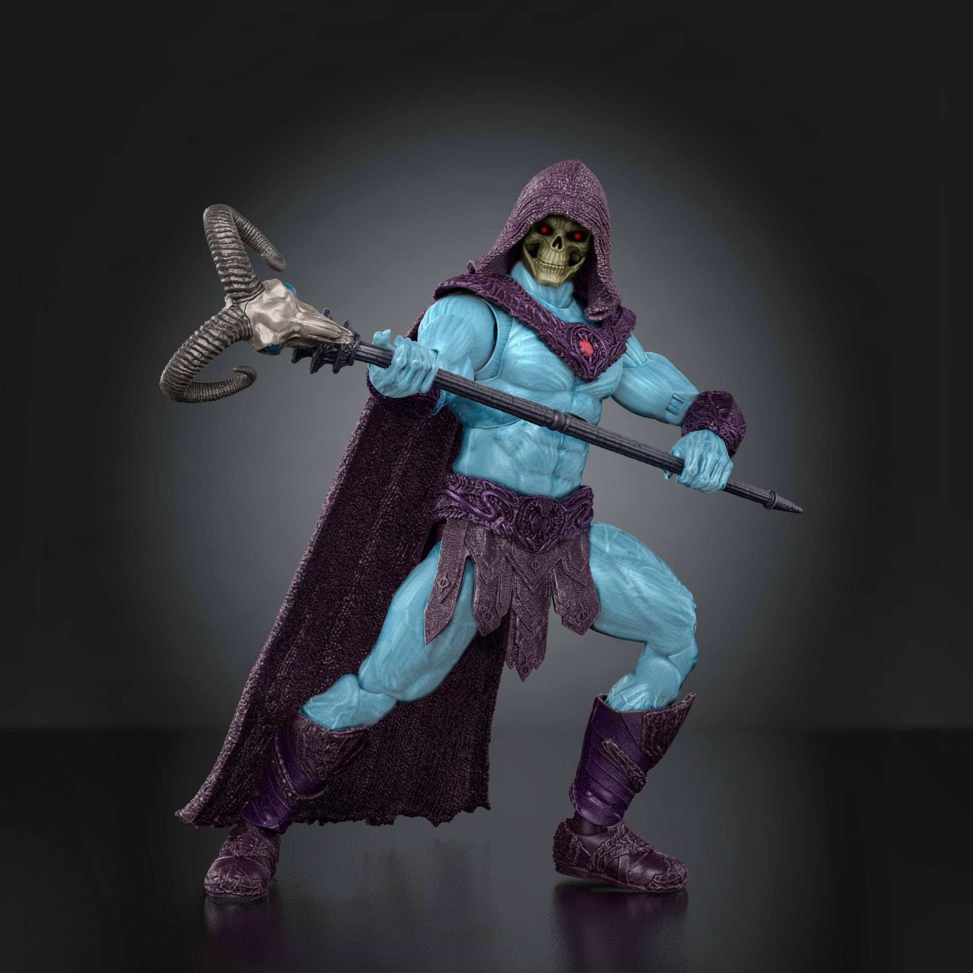 Masters of The Universe Chronicles Skeletor Figura del Villano de la película de 2026 a Escala 1:12, Aspecto Fiel al del Actor Jared Leto, articulaciones de Primera Calidad, Báculo Havoc, JKJ23