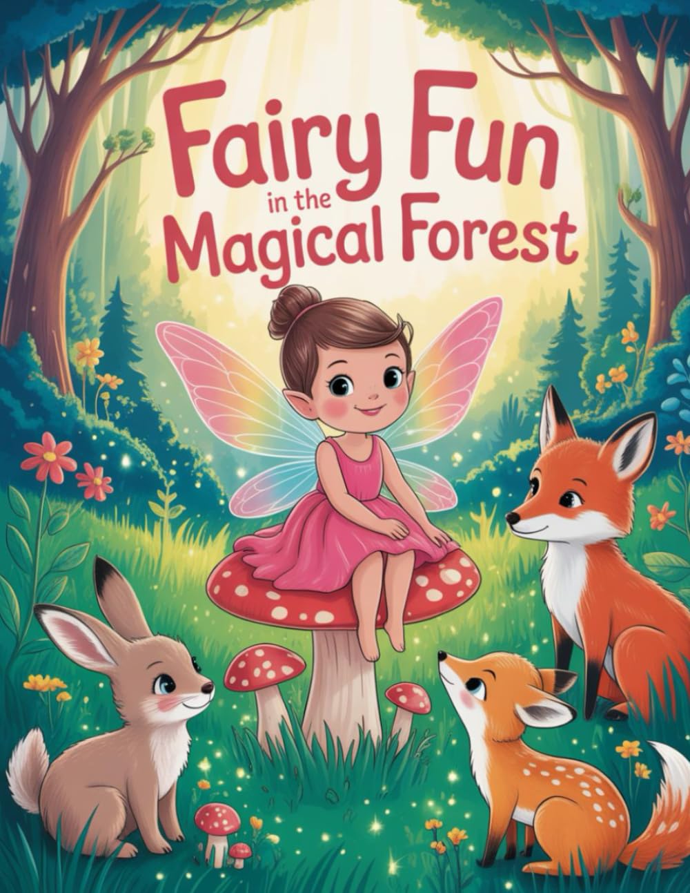 Fairy Fun in the Magical Forest: A Coloring Book of Fairies and Forest Friends