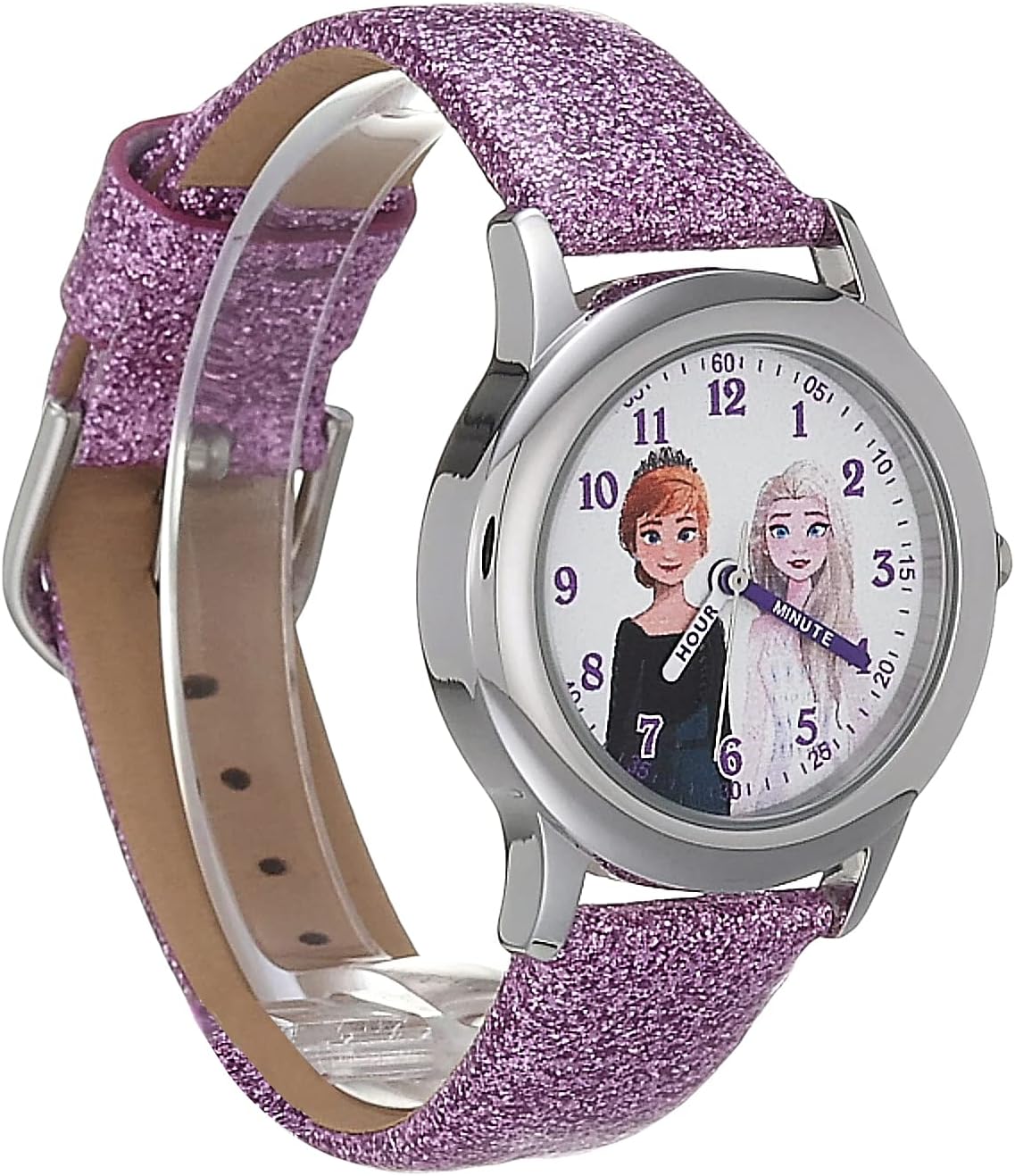 Disney Frozen Kids' Stainless Steel Time Teacher Analog Quartz Strap Watch