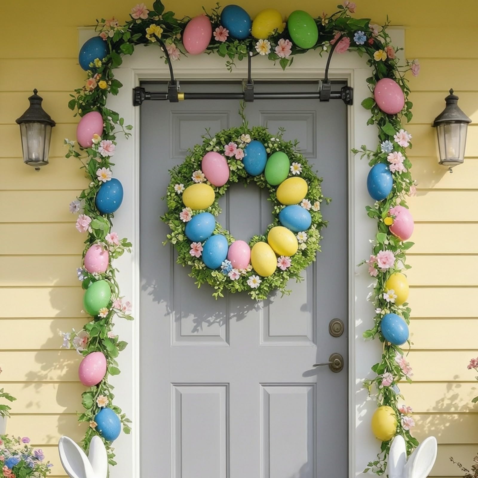Colgador Puerta con Telescópica Ajustable sble para coración Naviña, Fiestas y Celebraciones Temporales, 80-100cm