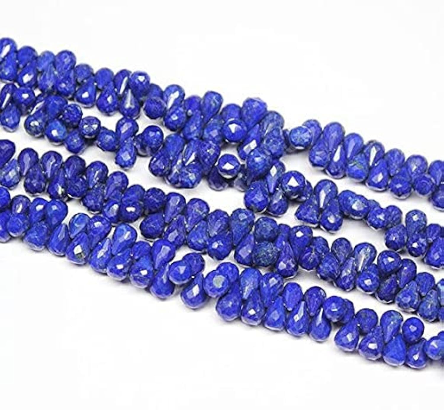 Lapis lazuli briolette perles naturelles en vrac 7mm 10mm pour fabrication de bijoux DIY
