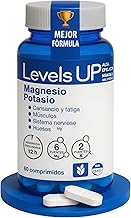 LevelUps Magnesium and Potassium Capsules | Advanced Formula with 6 Magnesium and 2 Potassium Salts | High Absorption and 24h Release | Reduces Tiredness, Cramps and Supports Nervous System