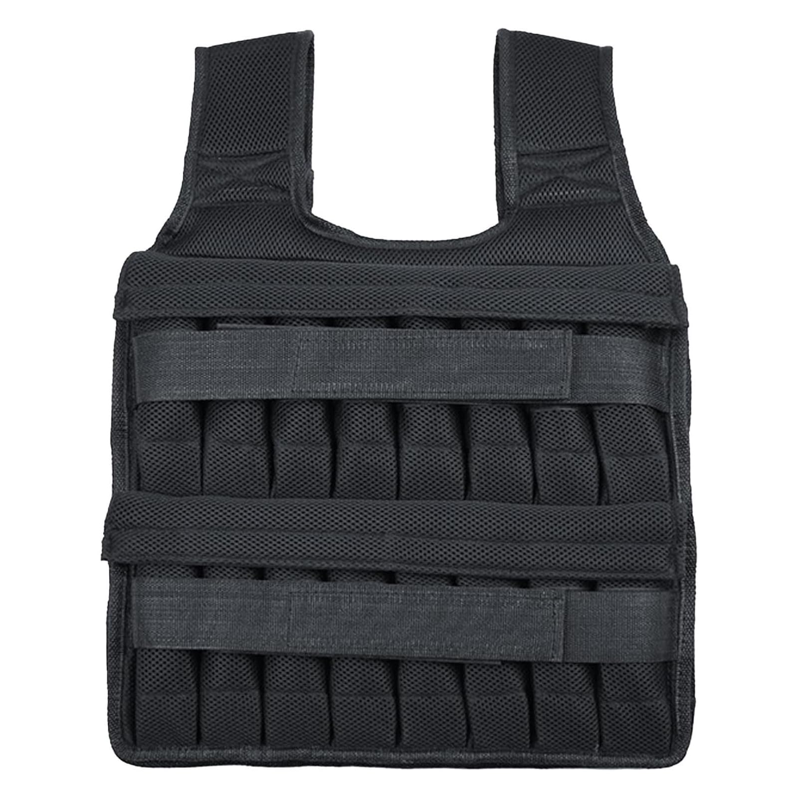 Chaleco lastrado de 10 kg para hombres y mujeres, chaleco de entrenamiento de fuerza con bolsillo, sin pesas, para ejercicio al aire libre y deportes