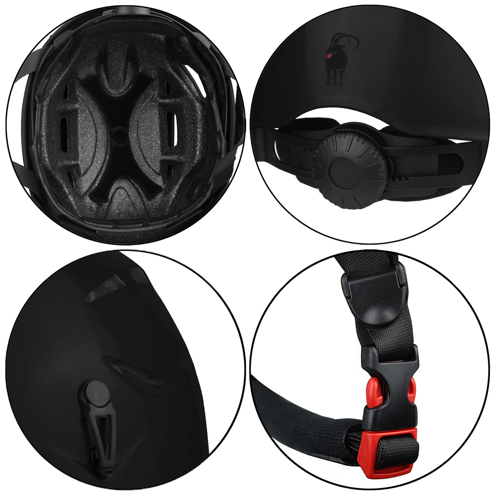 ALPIDEX Casque d'escalade + ALPIDEX Baudrier de Grimper Universel + Stubai Via ferrata Set Basic 3.0