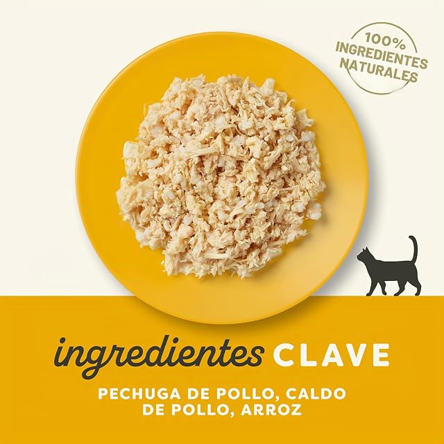 Foto 3 de 4 de Applaws Comida húmeda para gatos Pechuga de pollo con arroz, paquete de 10 (10 x 60 g)