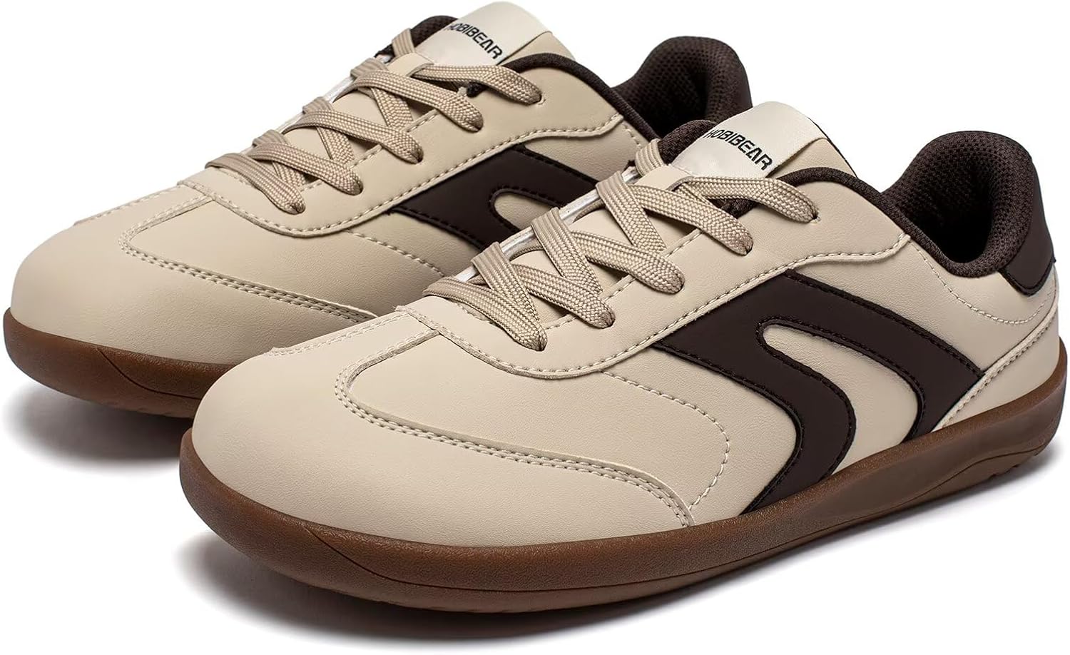 HOBIBEAR Barefoot Shoes Zero Drop Wide Leather Fashion Sneakers for Women Men - Image 4