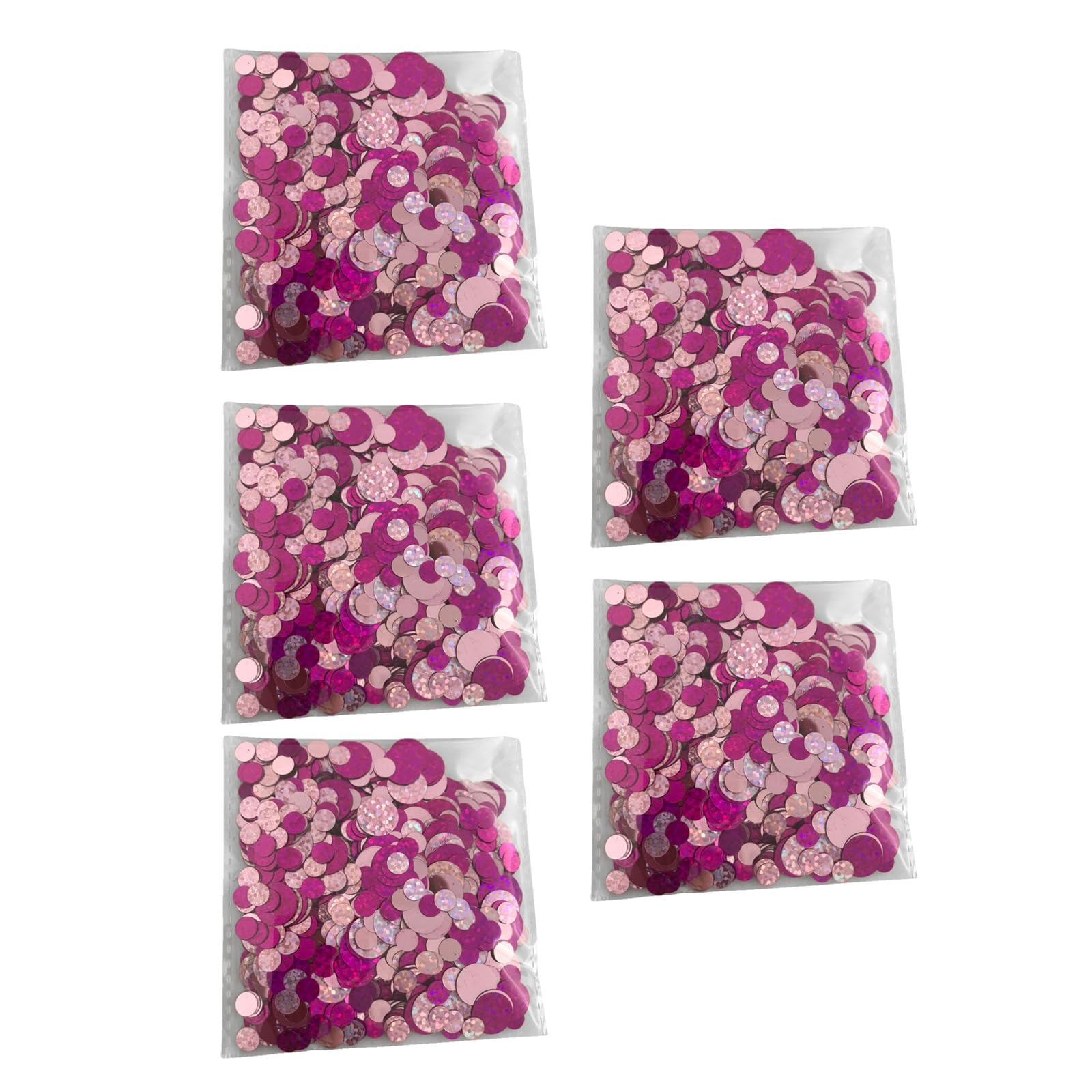 Elnwnnkc Glittering Round Shape PVC Confettis Round Shape Flakes Vase Balloon Fillers for Wedding Valentine ' s Day Decoration Confetti