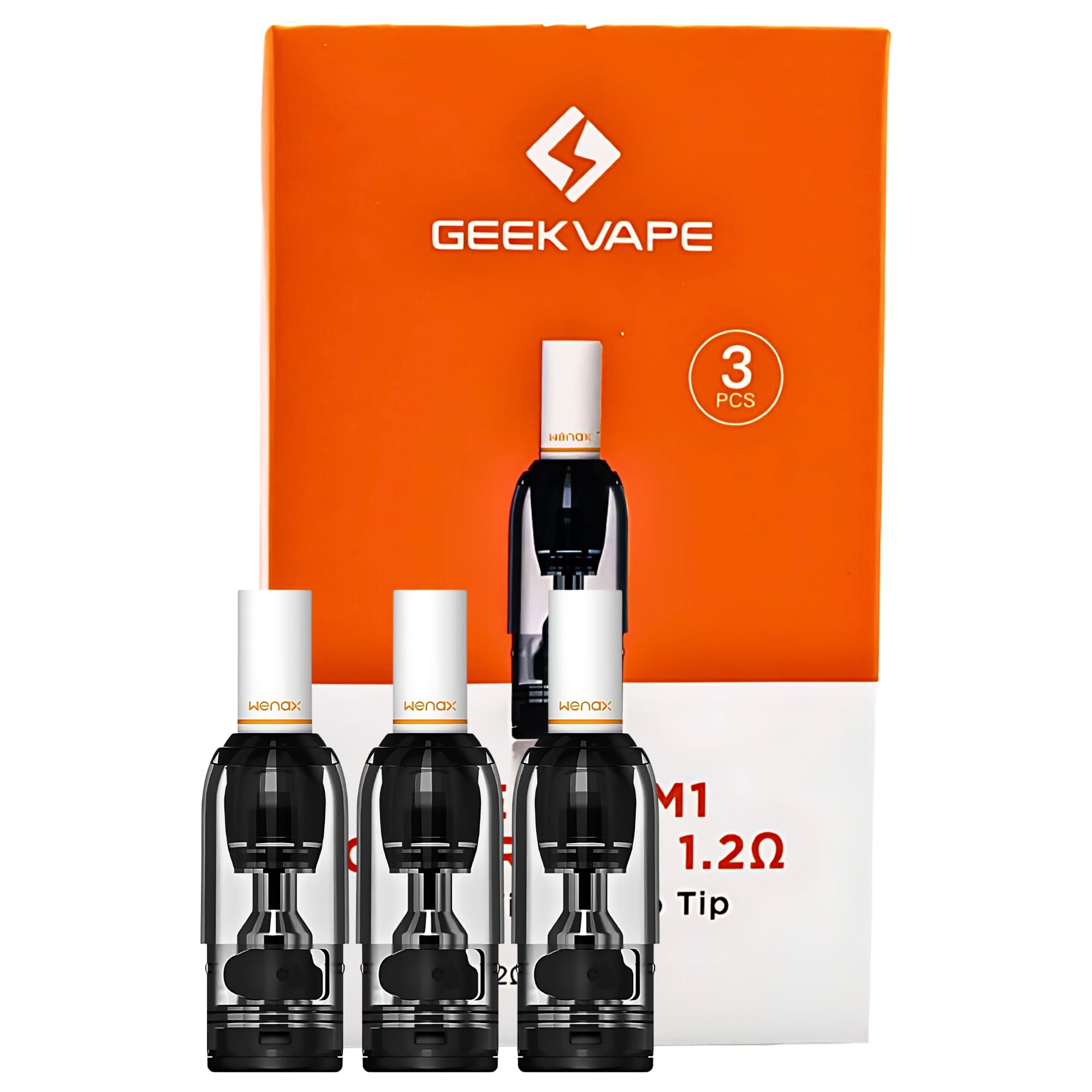 GEEKVAPE Wenax M1 Filter Tip Version Replacement Pod [1.2 ohm] 3 Pack -  Side Fill System, MTL Vaping, Leak-Proof Design, Cotton Filter Tip, No  Nicotine: Amazon.co.uk: Electronics & Photo