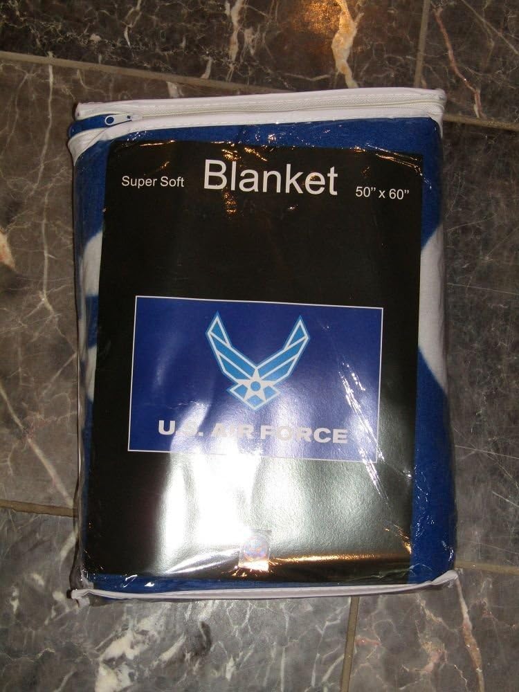 mws U.S. Airforce Air Force Blue Wings 50x60 inch Polar Fleece Blanket Throw Brand