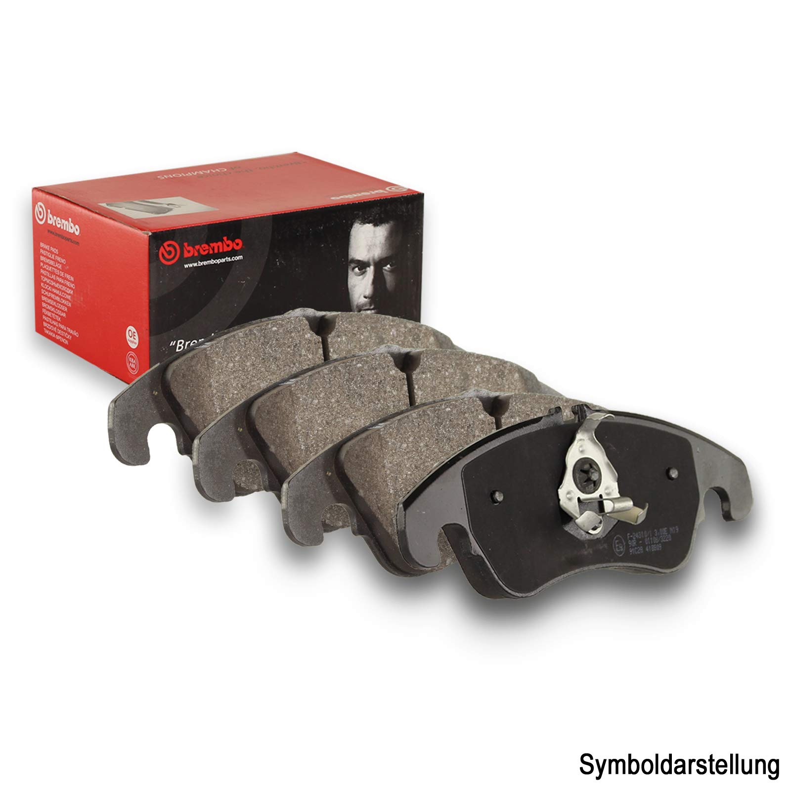 Brembo P 06 078 - Pastiglia Freno - Anteriore & A 00 473 - Indicatore di Usura - Anteriore e Posteriore