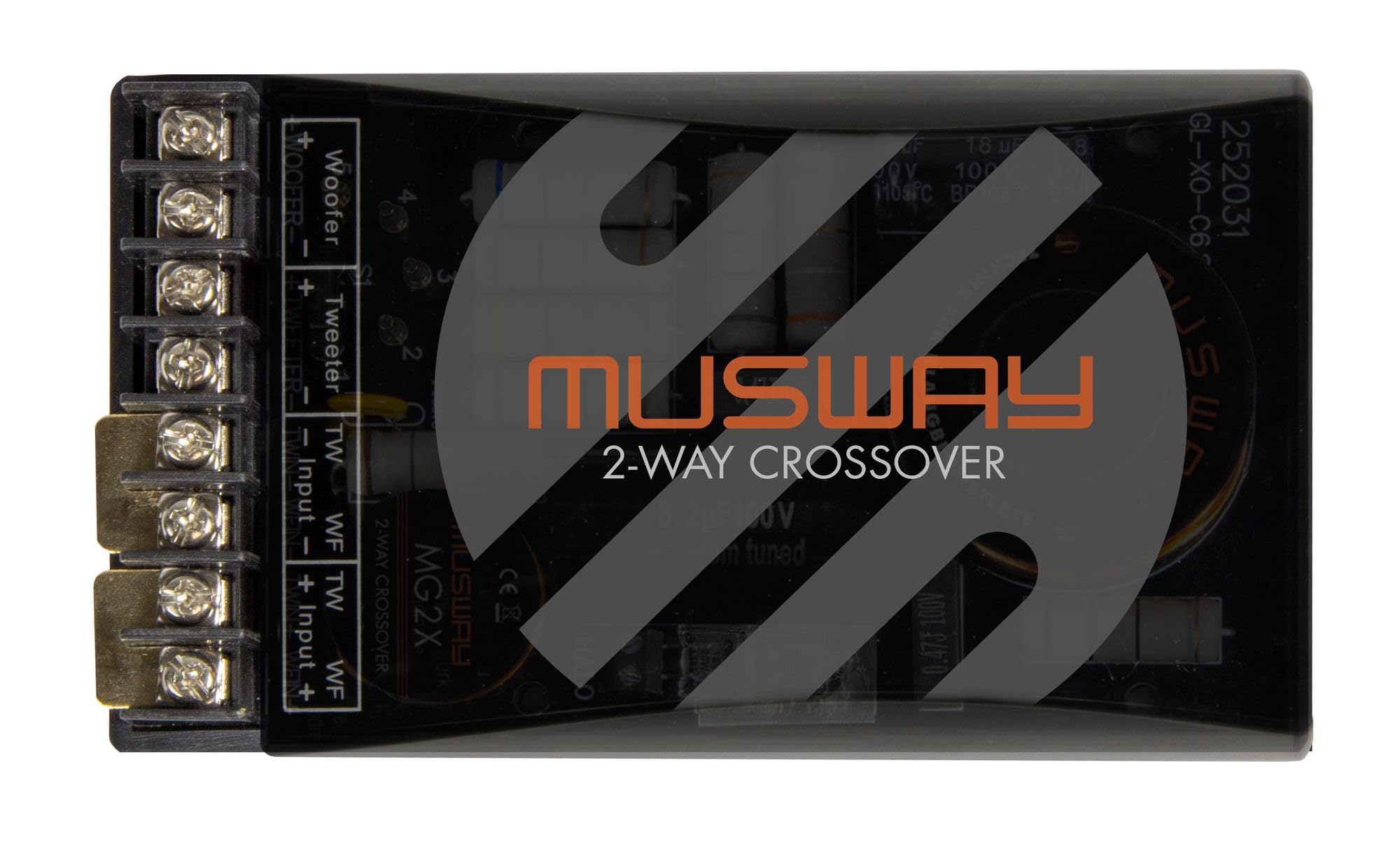 MUSWAY MG2X 2-Wege Frequenzweichen 5-Fach Hochtonpegelanpassung 1 Paar