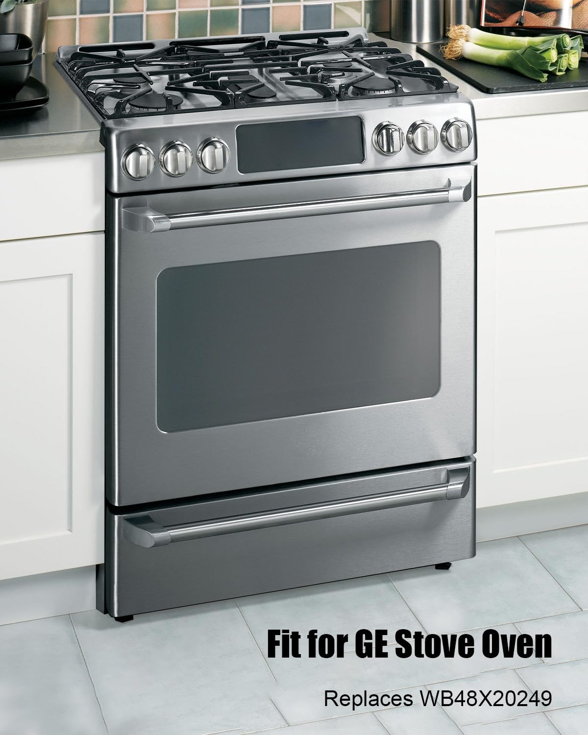 WB48X20249 - Griglia per forno GE, griglia per forno in acciaio inox 304, 60,2 x 40,9 cm, 2 pezzi