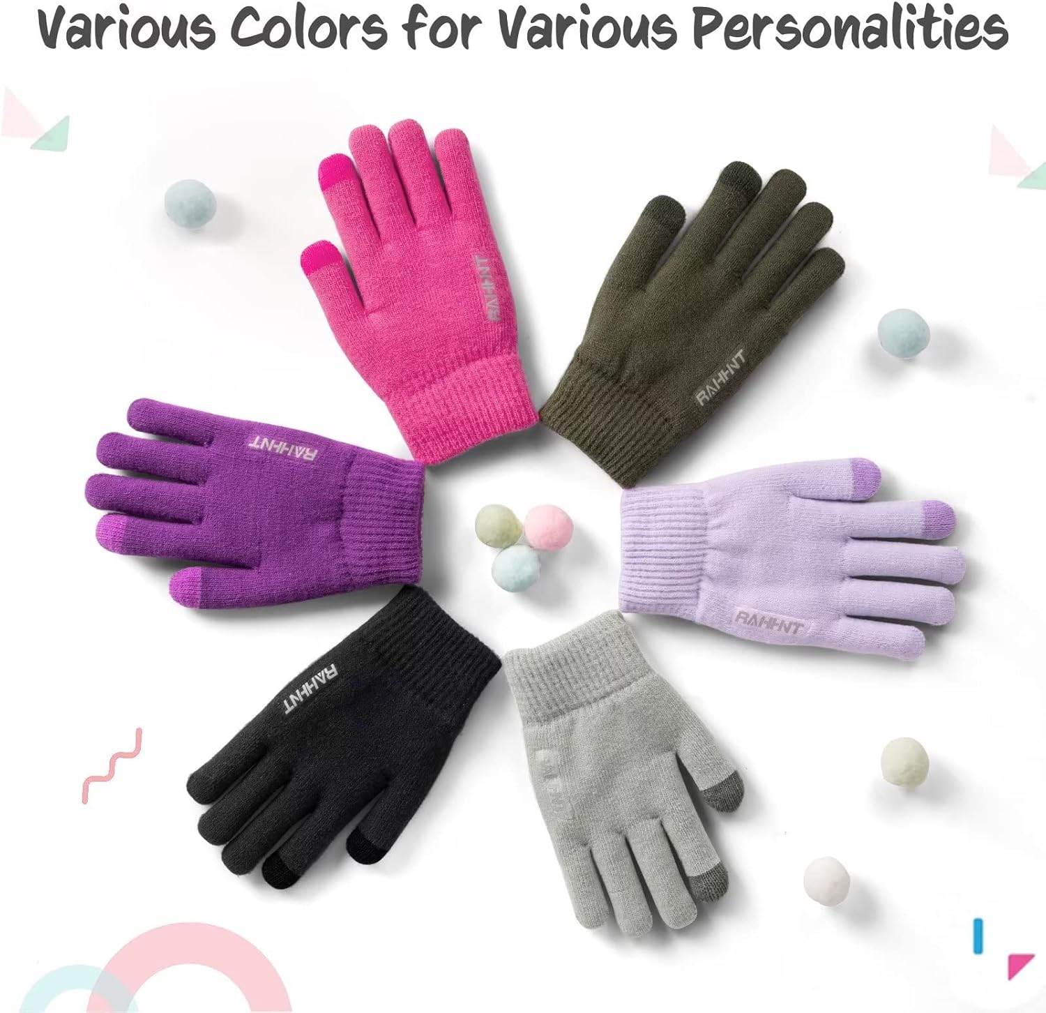 Kids Winter Gloves for Boys Girls Children Toddler Thermal Wool Knit Gloves with Insulated Fleece Lining Keep Hand Warm Gift - Image 7