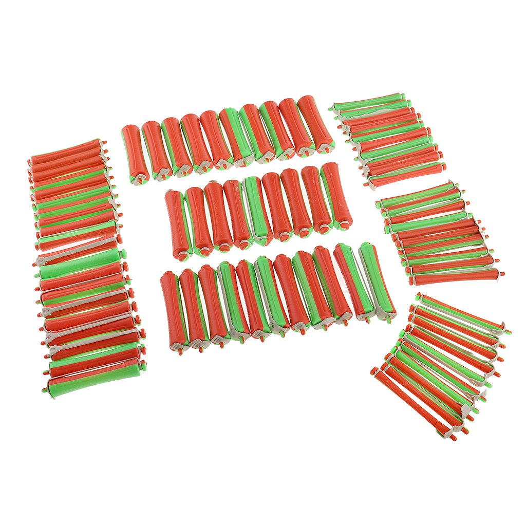 80 Pieces Curler Set Multi-sized Perm Rods for Long Lasting Wavy Curly Hair Styling Design | No Heat Hair Rollers Styler for Salon Quality Results | DIY Hairdressing Essentials