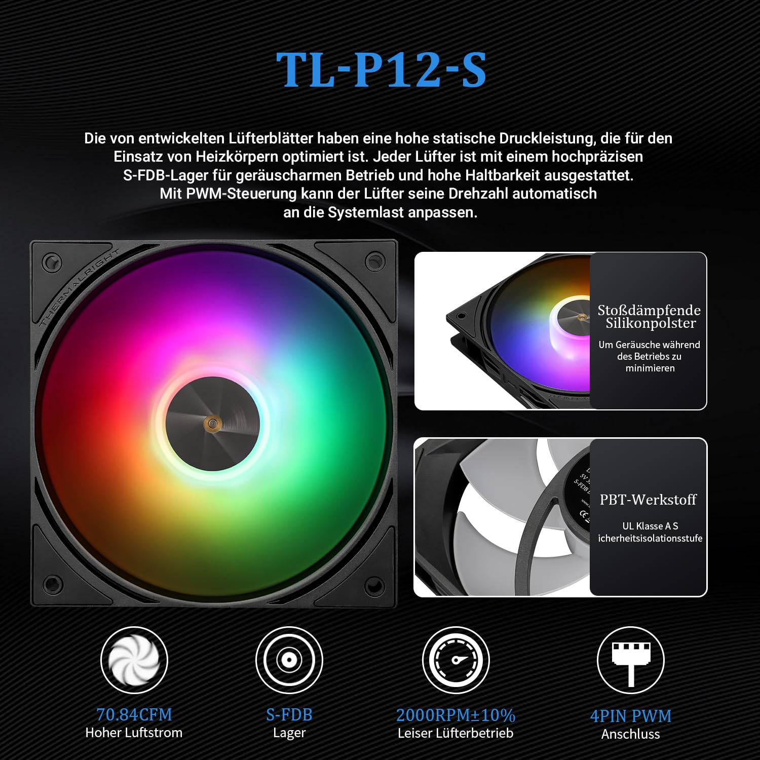 TR FW360 Ultra ARGB czarny CPU AIO Cooler, system chłodzenia wodą PC 360, wyświetlacz IPS LCD o rozdzielczości 480 x 480, do AM4/AM5 i Intel LGA1700/1851, pompa o wysokiej wydajności