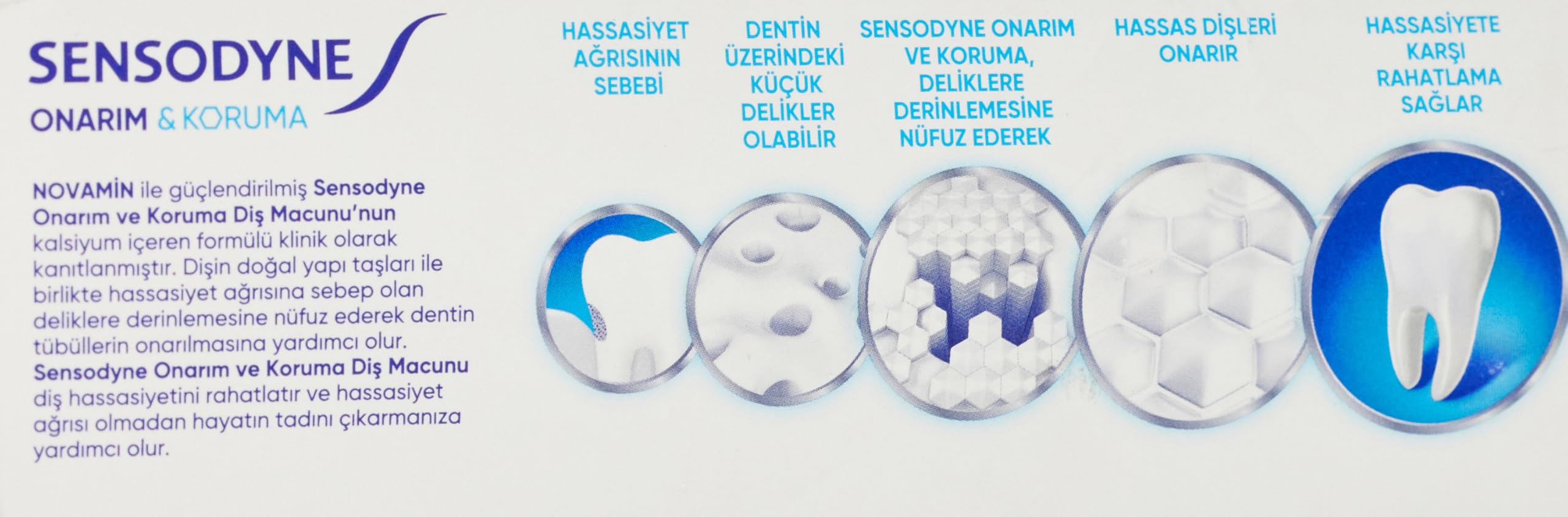 Sensodyne Onarım ve Koruma Diş Macunu 75 ml (3 paketi)