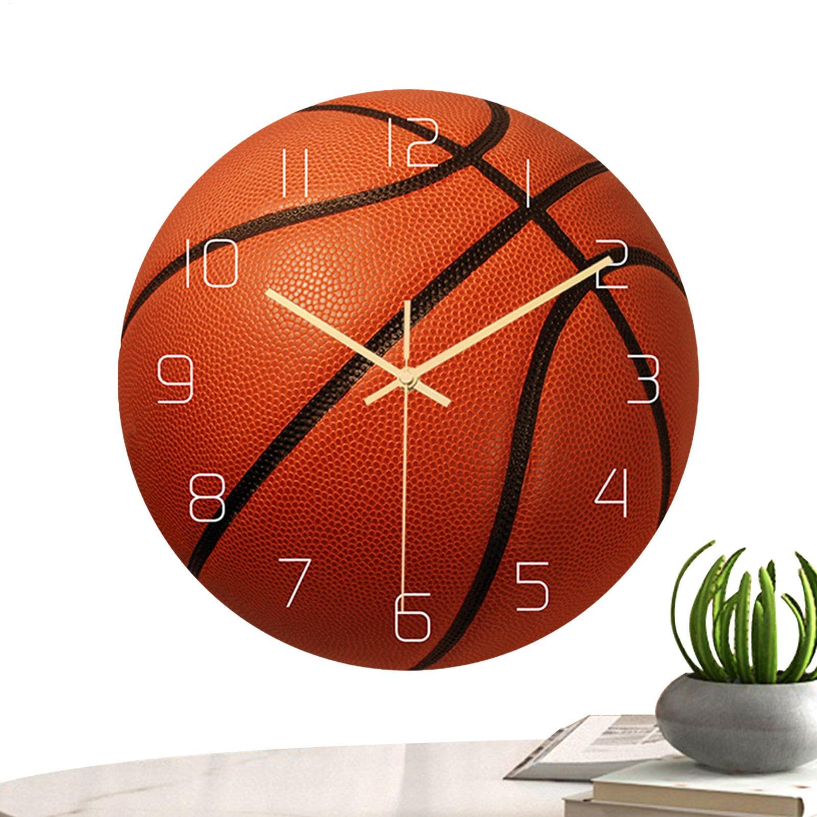Horloge murale volley-ball silencieuse acrylique anti tic-tac