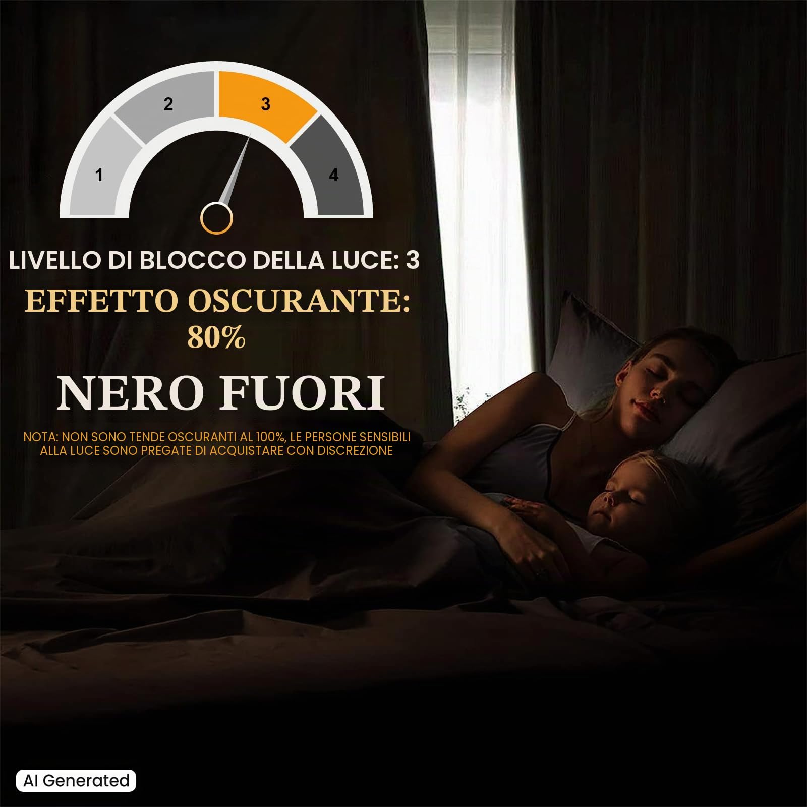 Ystyle Tende Oscuranti per Interni 2 Pezzi, 140x300 CM, Termiche Isolanti, Anti-Rumore, con Anelli, Tenda Moderna Per Camera da Letto e Soggiorno, Beige