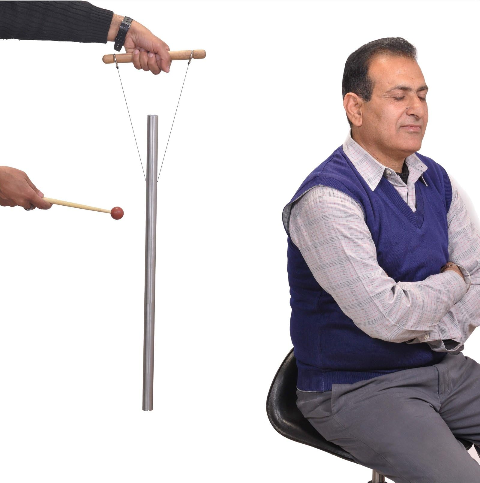 528 Hz Healing Tuned Pipe DNA Repair with Mallet & Hand Stand by TFS Tuningforkshop