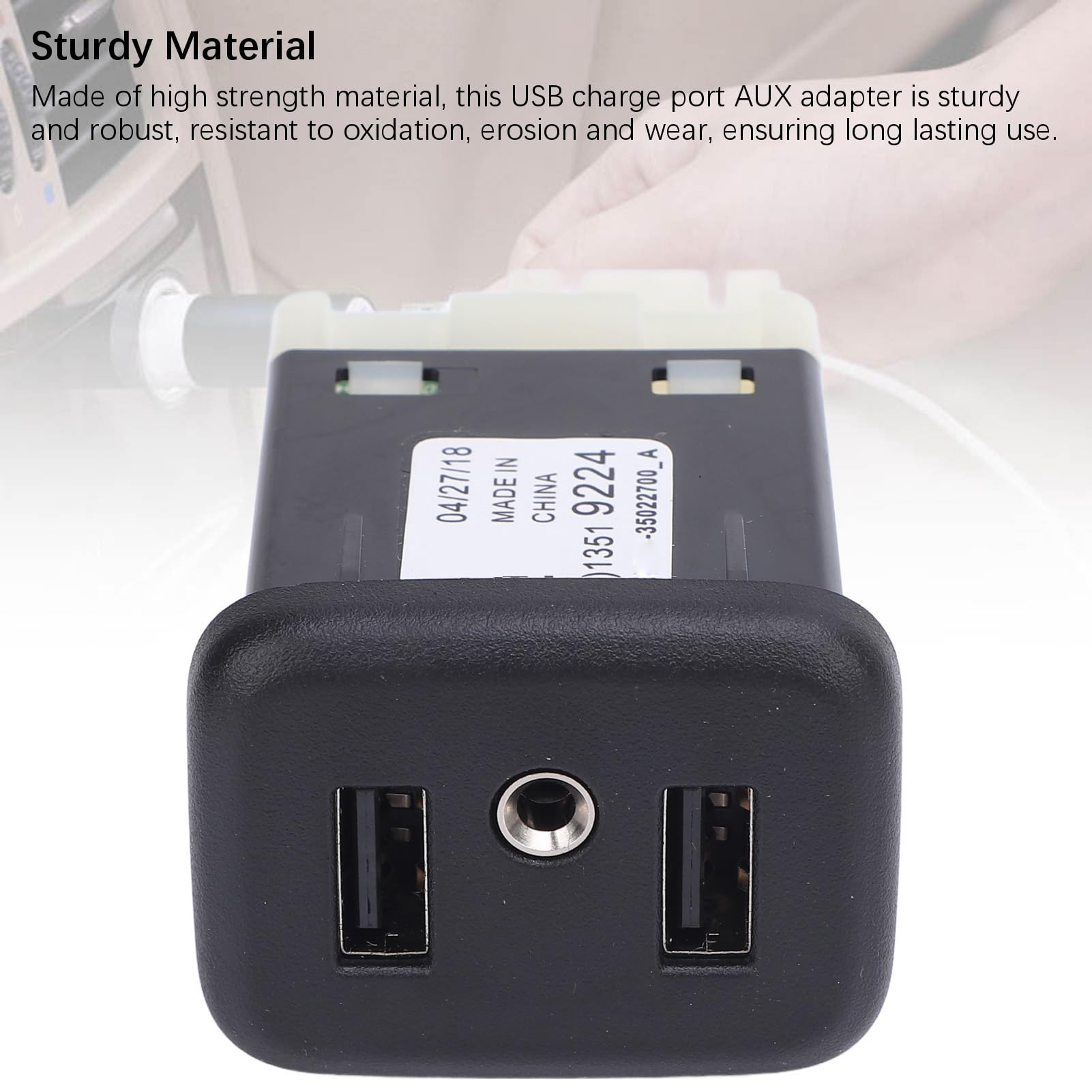 Adapter USB z Podwójnym Portem AUX Jack Łatwa Instalacja dla MALIBU XL Camaro 2500 3500 HD