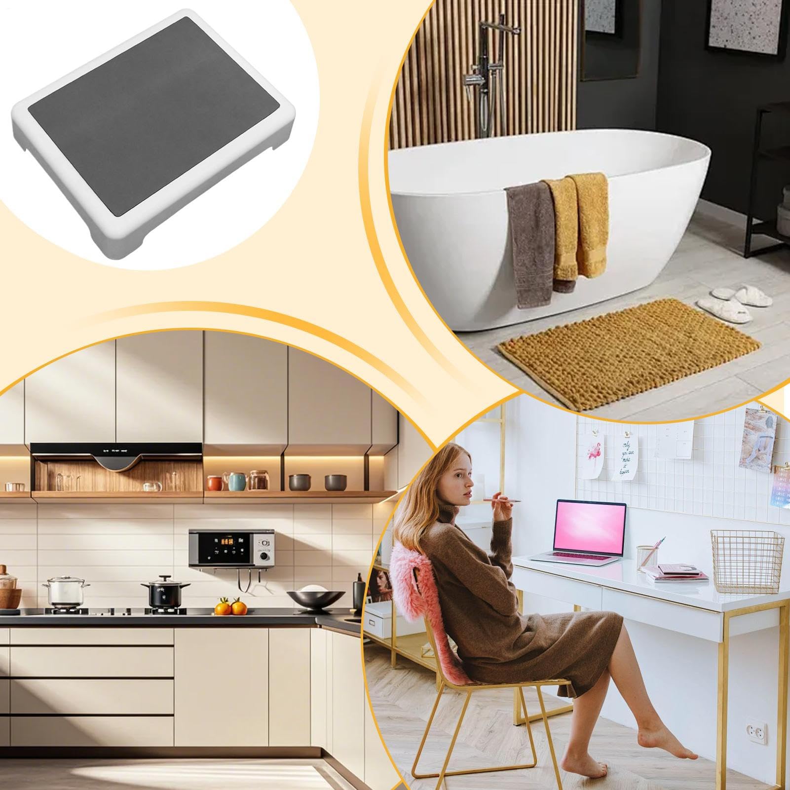 Escalón Para Agua,Soporte Antideslizante Para Bañera Ancianos | Soporte Estable Para Hoteles Hostales Apartamentos Bajo Escritorios