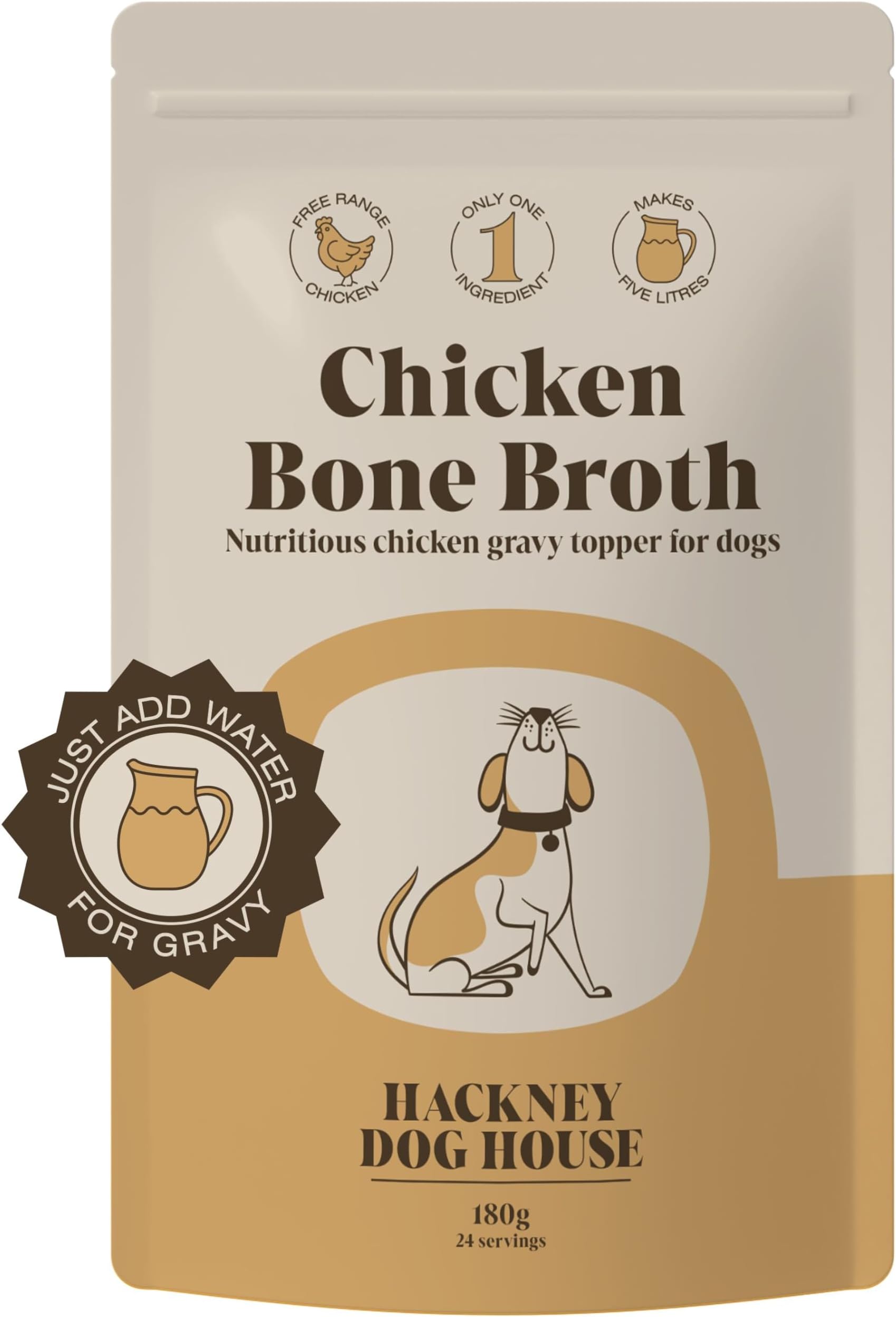 Bone Broth for Dogs Dog Gravy Granules Food Topper for Picky Eaters