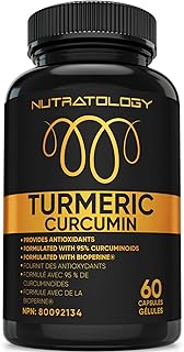 Organic Turmeric Curcumin With Bioperine (Black Pepper) - Anti Inflammatory Joint Support With 95% Curcuminoids For Max Effectiveness & Absorption - Antioxidant Supplement For Heart Health With Anti-Aging Formula. 60 Capsules - 30 Servings