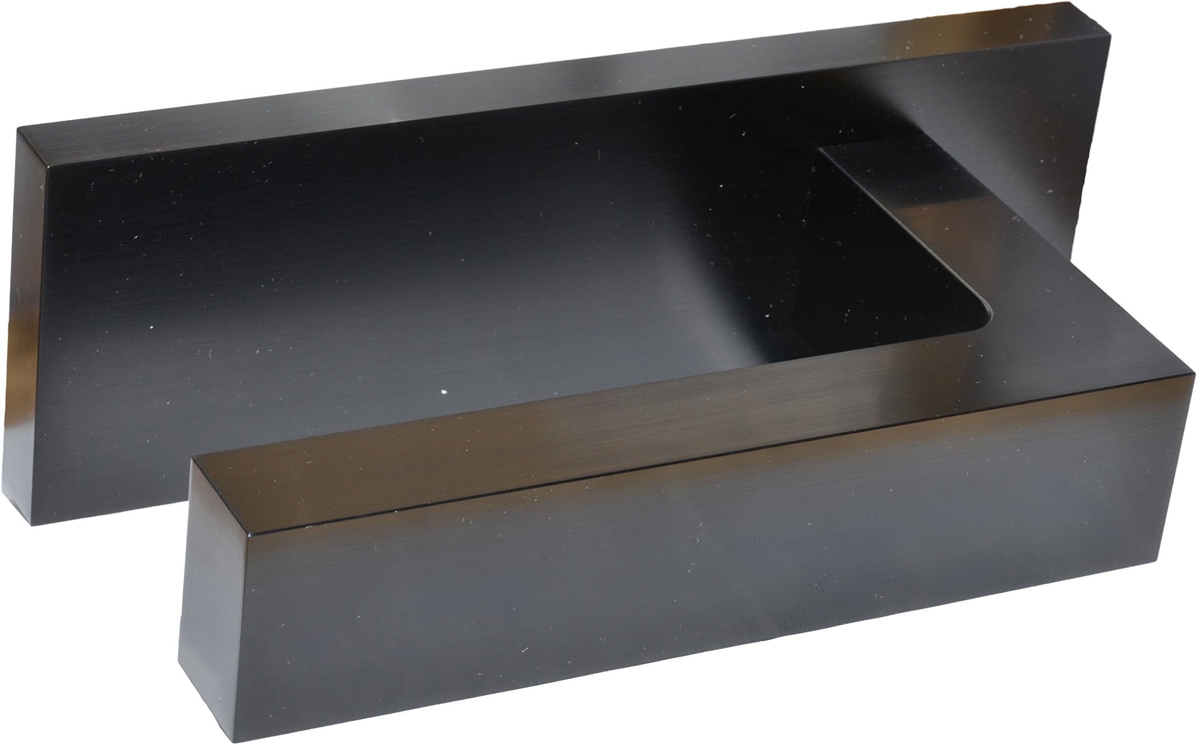 Wer Design Kagi Machined Anodized Aluminum Tissue Holder Black (Left Mounted)