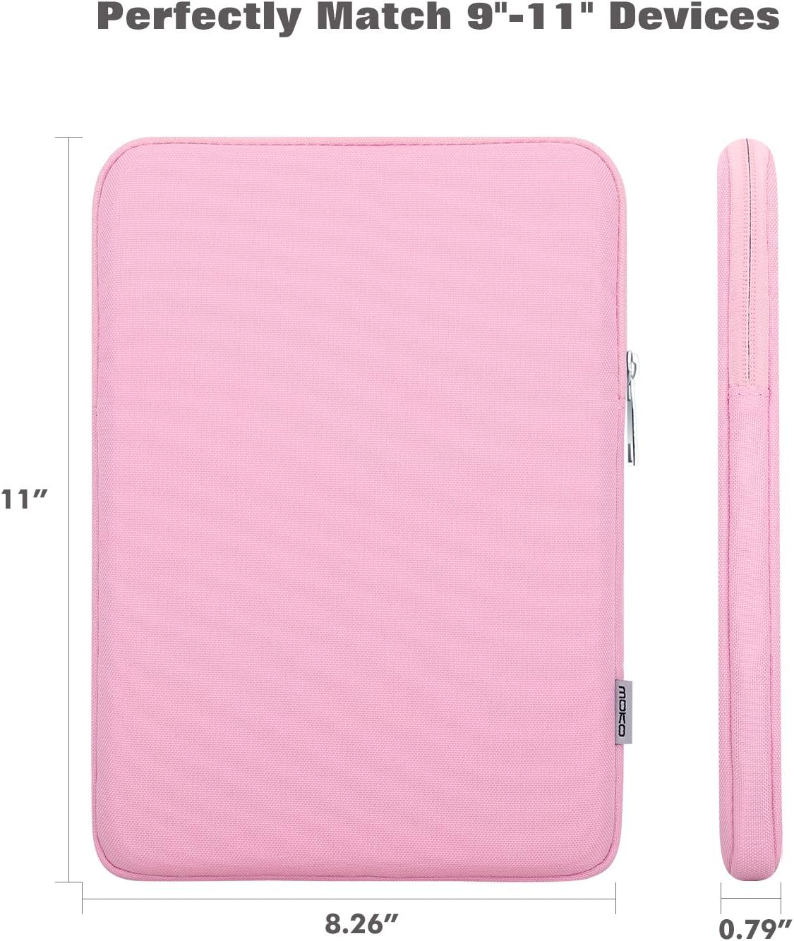 MoKo 9-11 Inch Tablet Sleeve Bag Carrying Case Fits New 11inch iPad Air M3, iPad A16 2025, iPad Pro 11 M4, Air 5/4/3 - Image 3