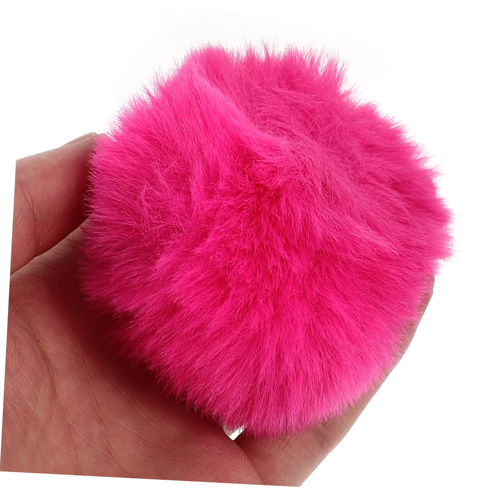 Pompon Decorativi in Pelliccia Sintetica 8cm 37 Pezzi per Accessori