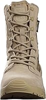 Vista 2 de FREE SOLDIER Botas tácticas para hombre de 8 pulgadas, ligeras, botas de combate duraderas, botas de trabajo militares de gamuza duradera, botas